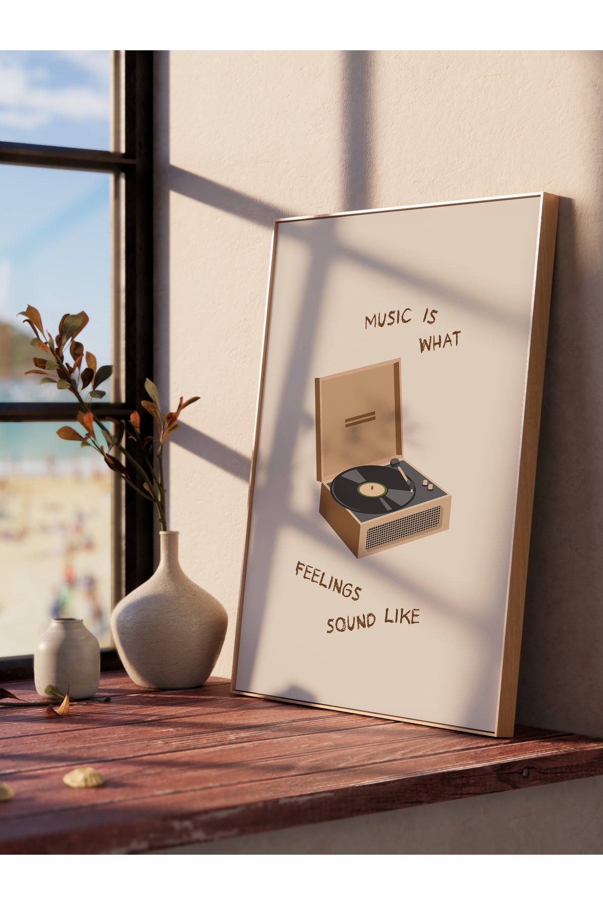 Gezi Çizim Temalı Duvar Posteri, Estetik Çerçevesiz Poster - Yatak Odası, Salon, Mutfak Duvar Dekoru