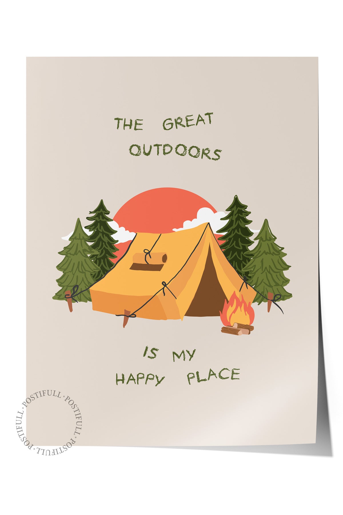 Gezi Çizim Temalı Duvar Posteri, Estetik Çerçevesiz Poster - Yatak Odası, Salon, Mutfak Duvar Dekoru