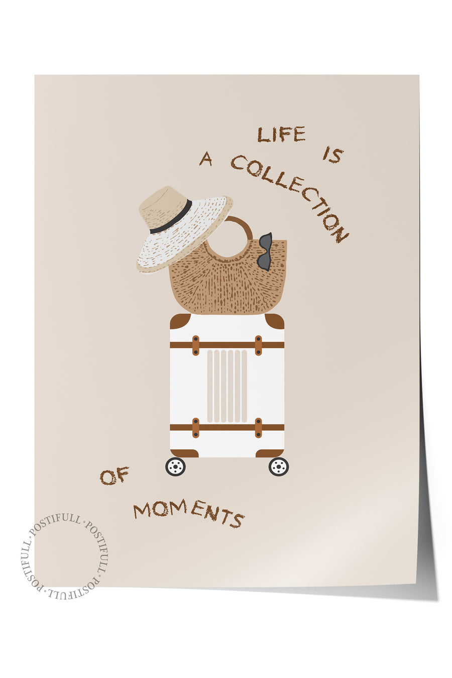 LIFE IS A COLLECTION OF MOMENTS Minimalist Yaz Çerçevesiz Poster