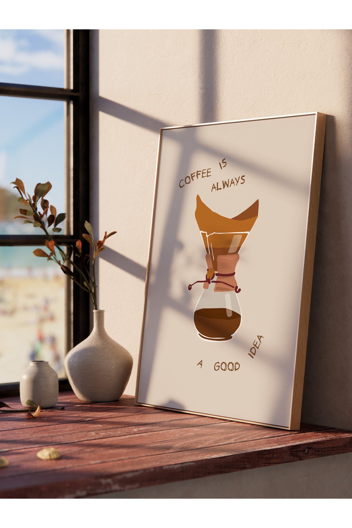 Gezi Çizim Temalı Duvar Posteri, Estetik Çerçevesiz Poster - Yatak Odası, Salon, Mutfak Duvar Dekoru