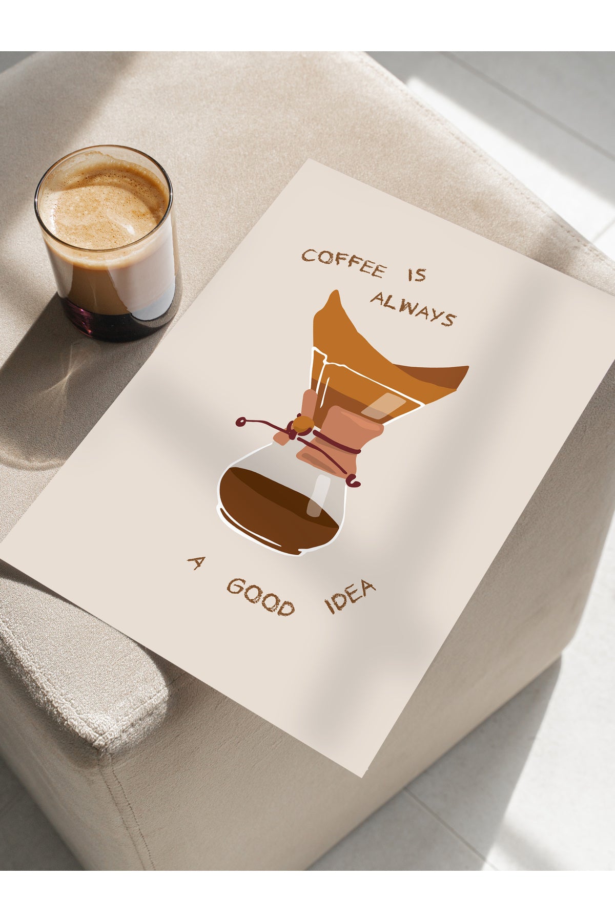 Gezi Çizim Temalı Duvar Posteri, Estetik Çerçevesiz Poster - Yatak Odası, Salon, Mutfak Duvar Dekoru