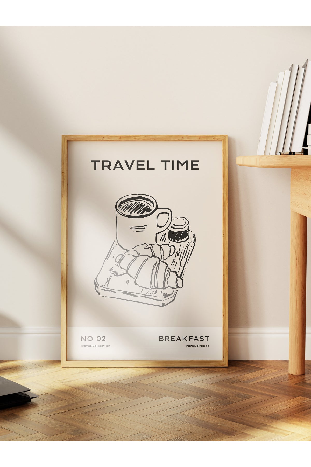 Gezi Çizim Temalı Duvar Posteri, Estetik Çerçevesiz Poster - Yatak Odası, Salon, Mutfak Duvar Dekoru