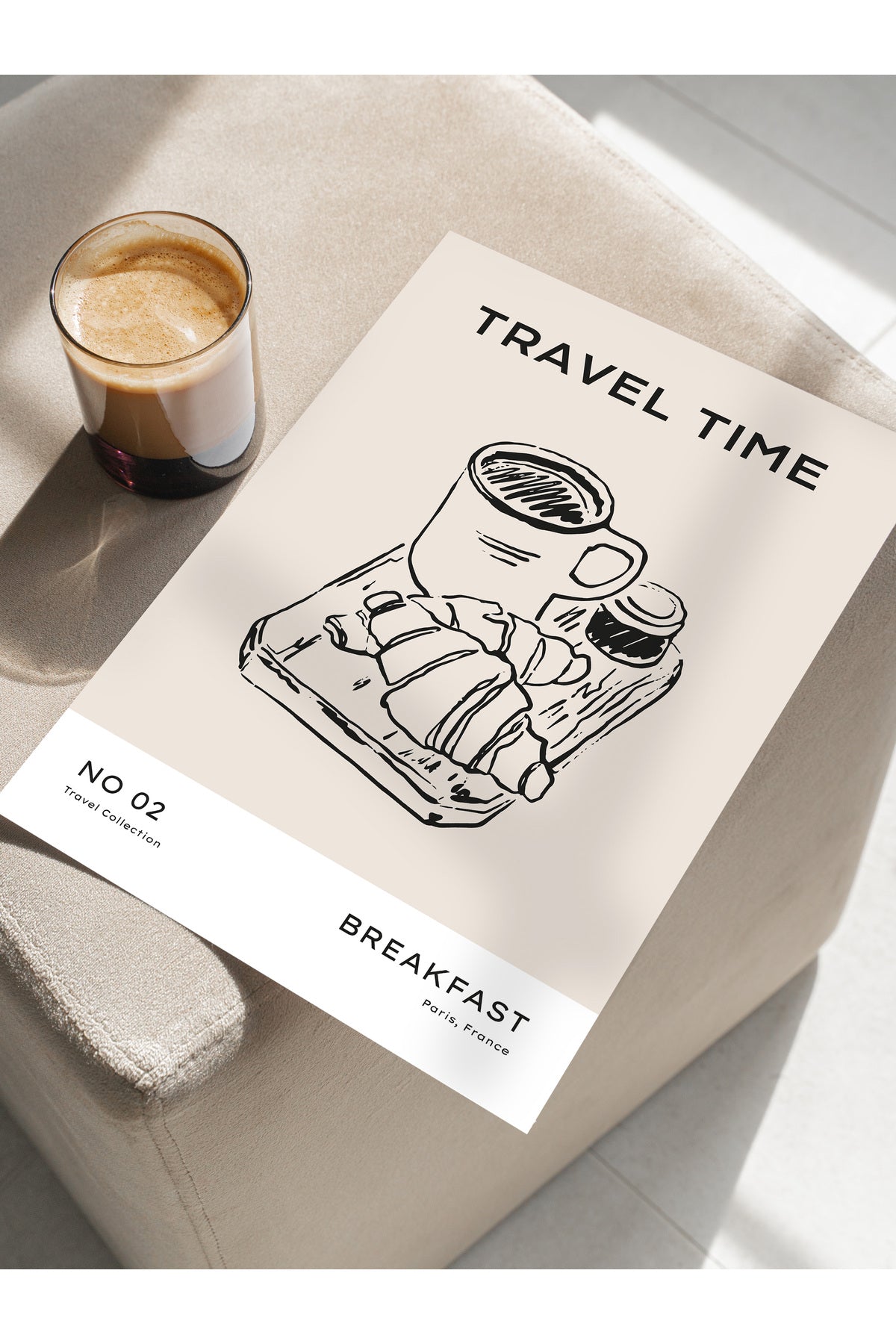 Gezi Çizim Temalı Duvar Posteri, Estetik Çerçevesiz Poster - Yatak Odası, Salon, Mutfak Duvar Dekoru