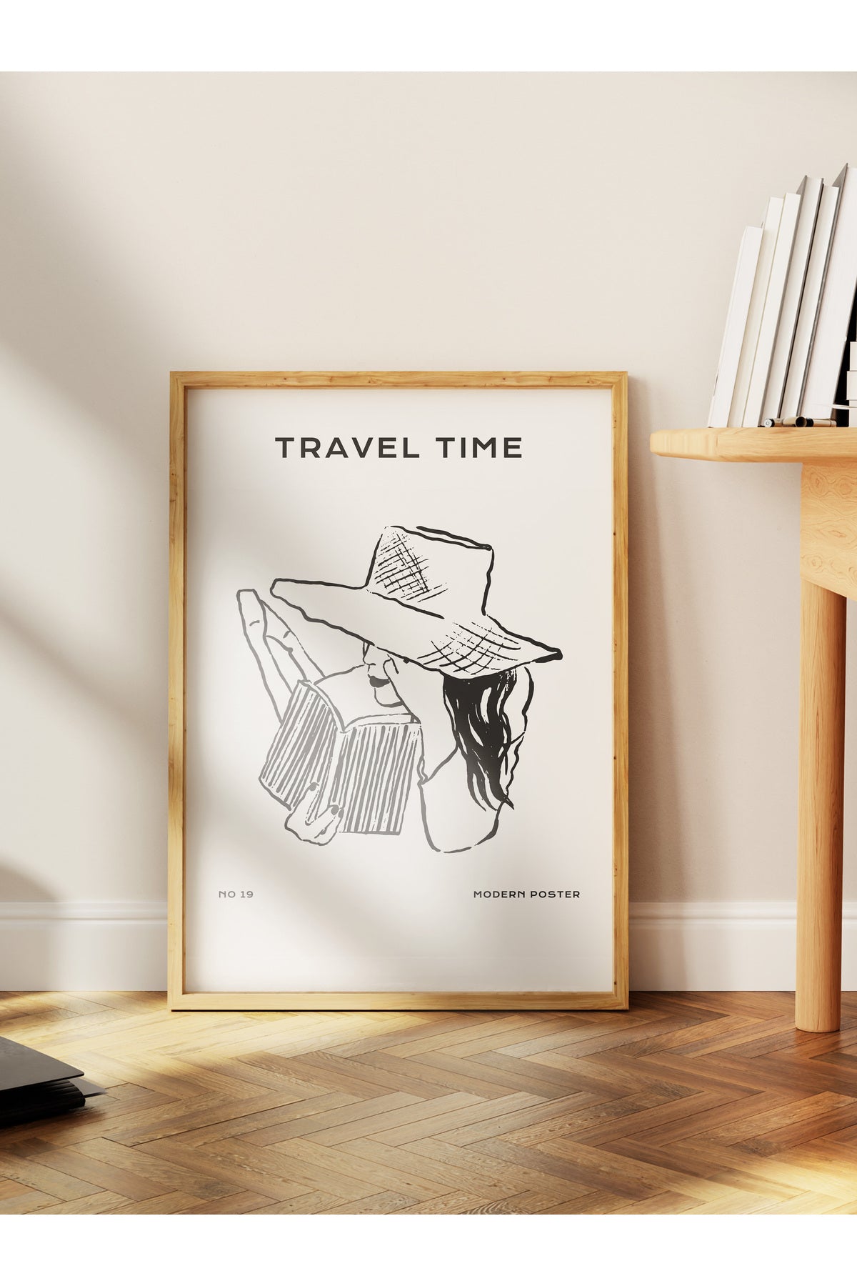 Gezi Çizim Temalı Duvar Posteri, Estetik Çerçevesiz Poster - Yatak Odası, Salon, Mutfak Duvar Dekoru