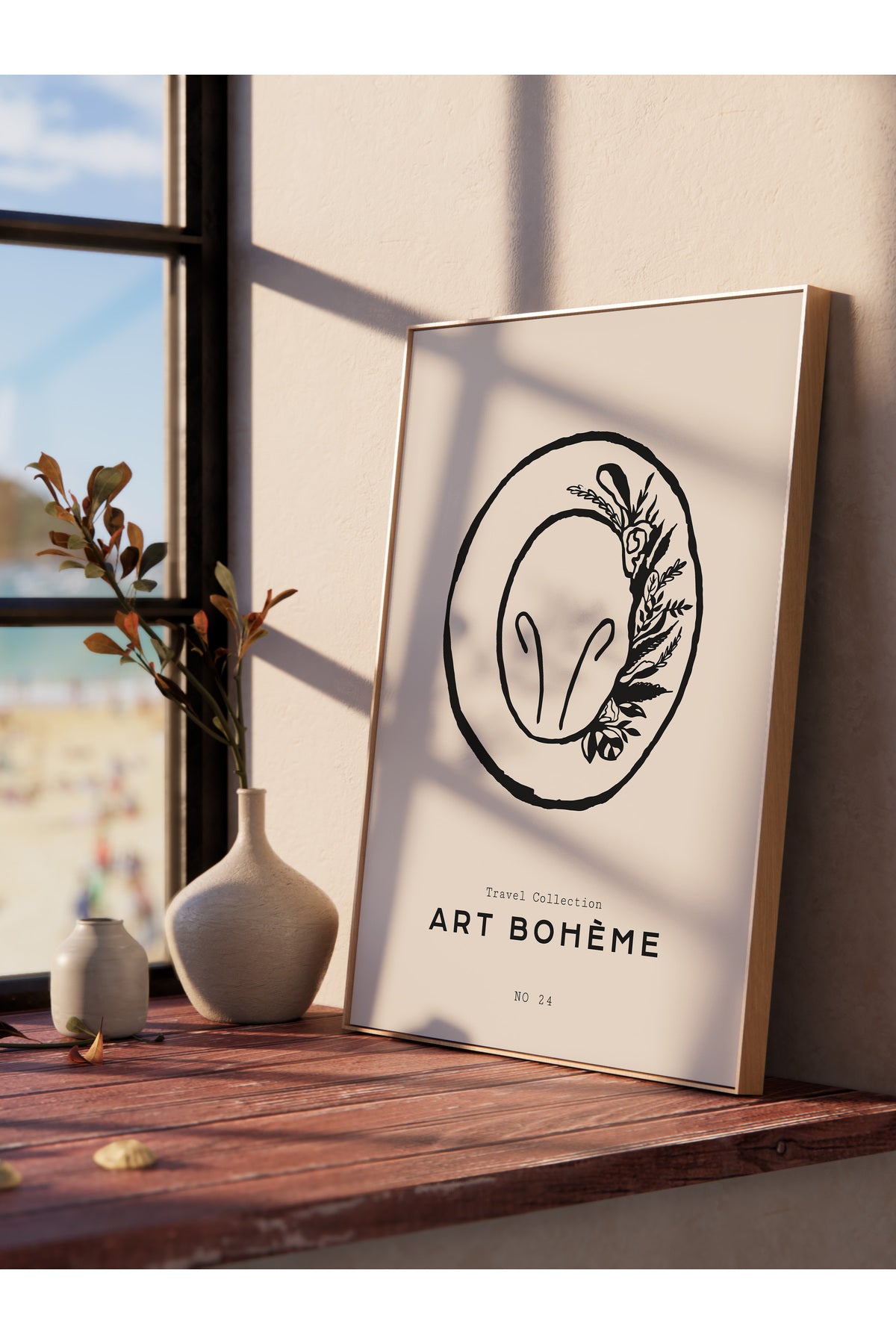 Gezi Çizim Temalı Duvar Posteri, Estetik Çerçevesiz Poster - Yatak Odası, Salon, Mutfak Duvar Dekoru