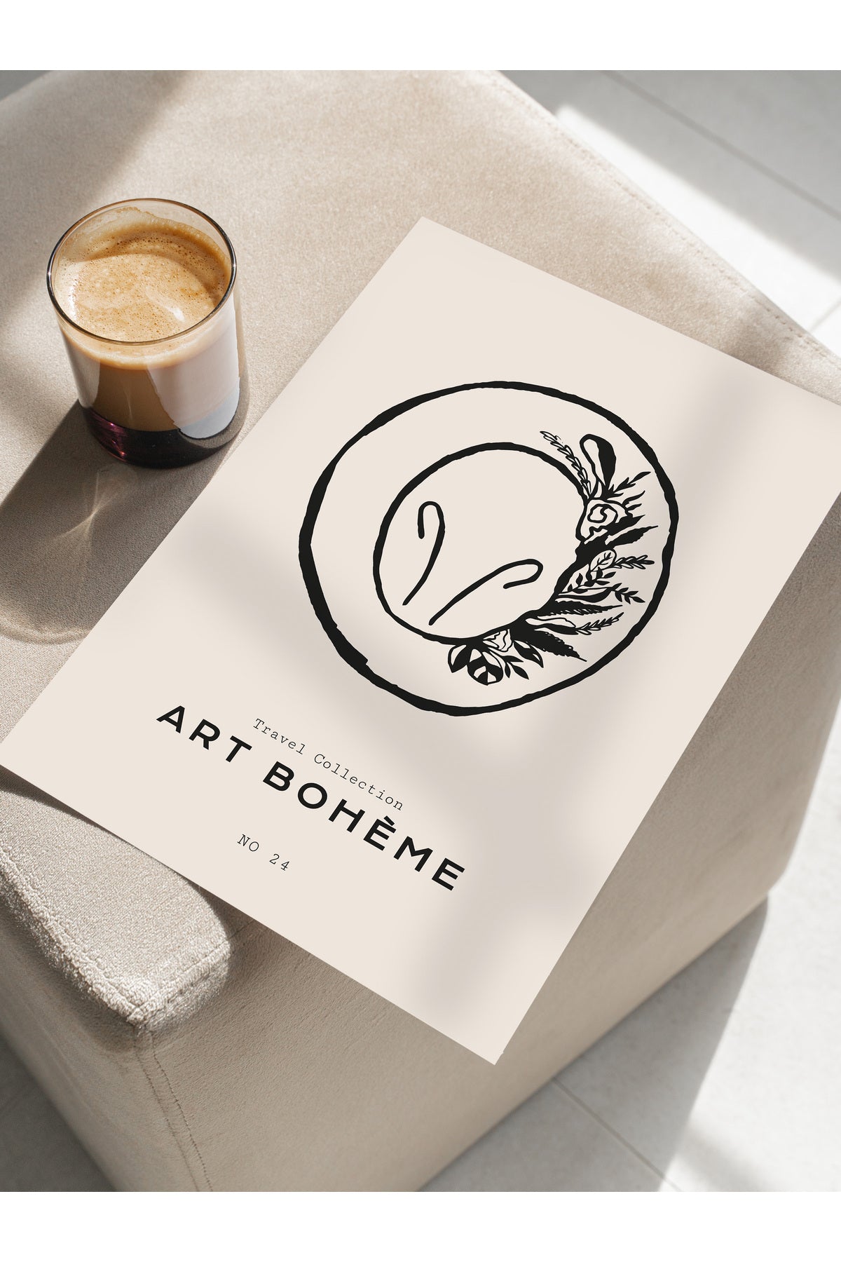 Gezi Çizim Temalı Duvar Posteri, Estetik Çerçevesiz Poster - Yatak Odası, Salon, Mutfak Duvar Dekoru