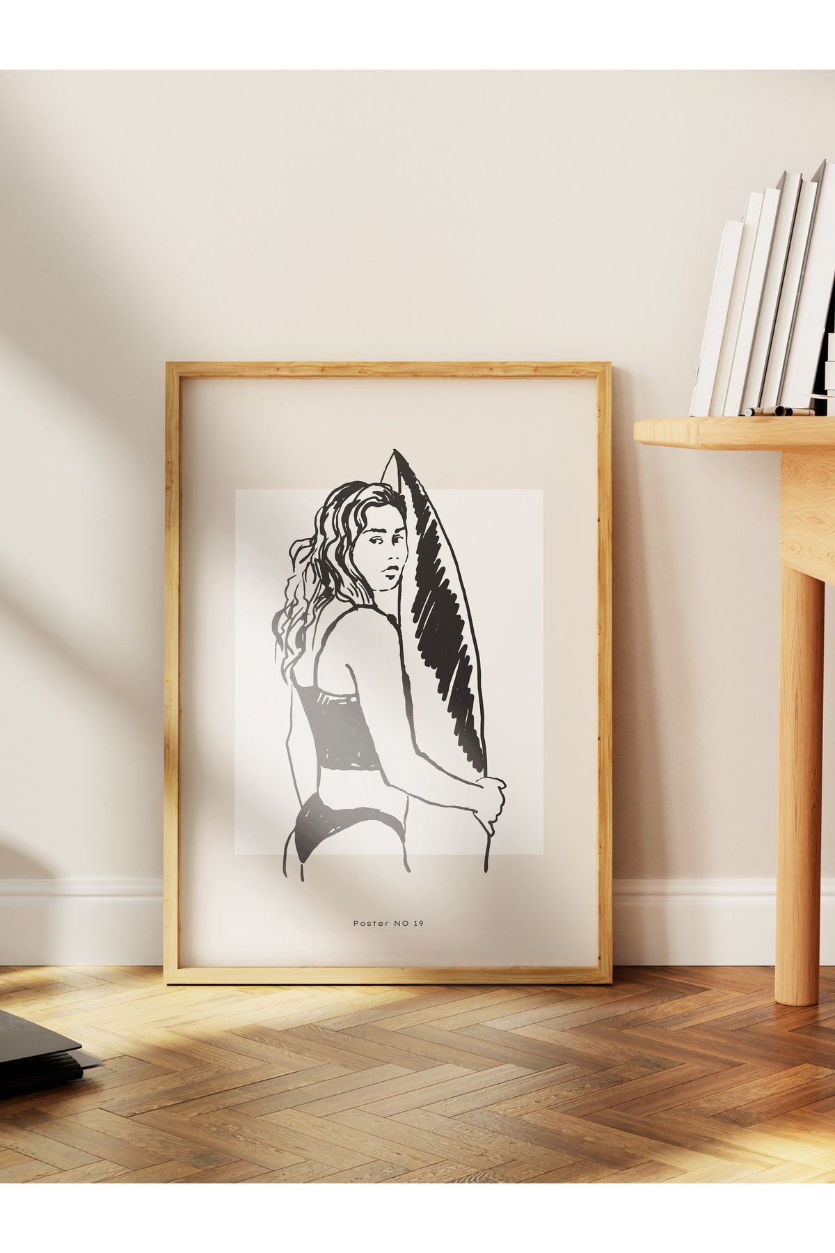 Gezi Çizim Temalı Duvar Posteri, Estetik Çerçevesiz Poster - Yatak Odası, Salon, Mutfak Duvar Dekoru