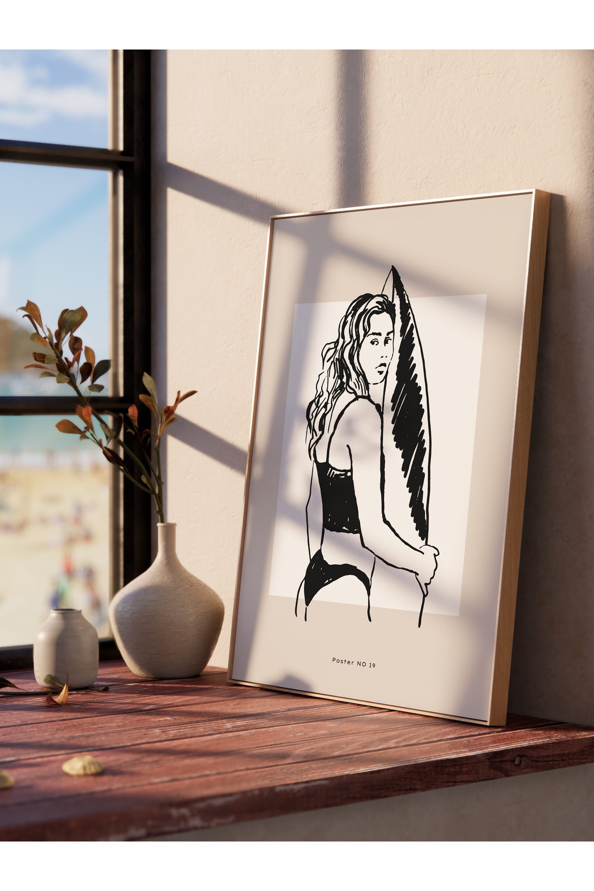 Gezi Çizim Temalı Duvar Posteri, Estetik Çerçevesiz Poster - Yatak Odası, Salon, Mutfak Duvar Dekoru