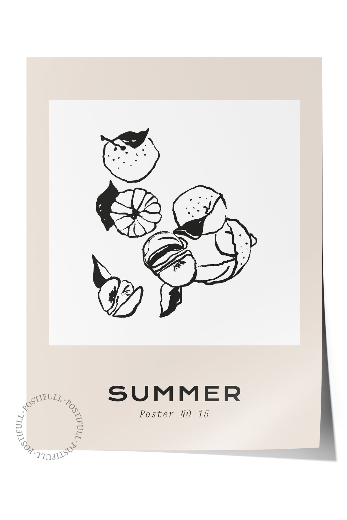 Gezi Çizim Temalı Duvar Posteri, Estetik Çerçevesiz Poster - Yatak Odası, Salon, Mutfak Duvar Dekoru