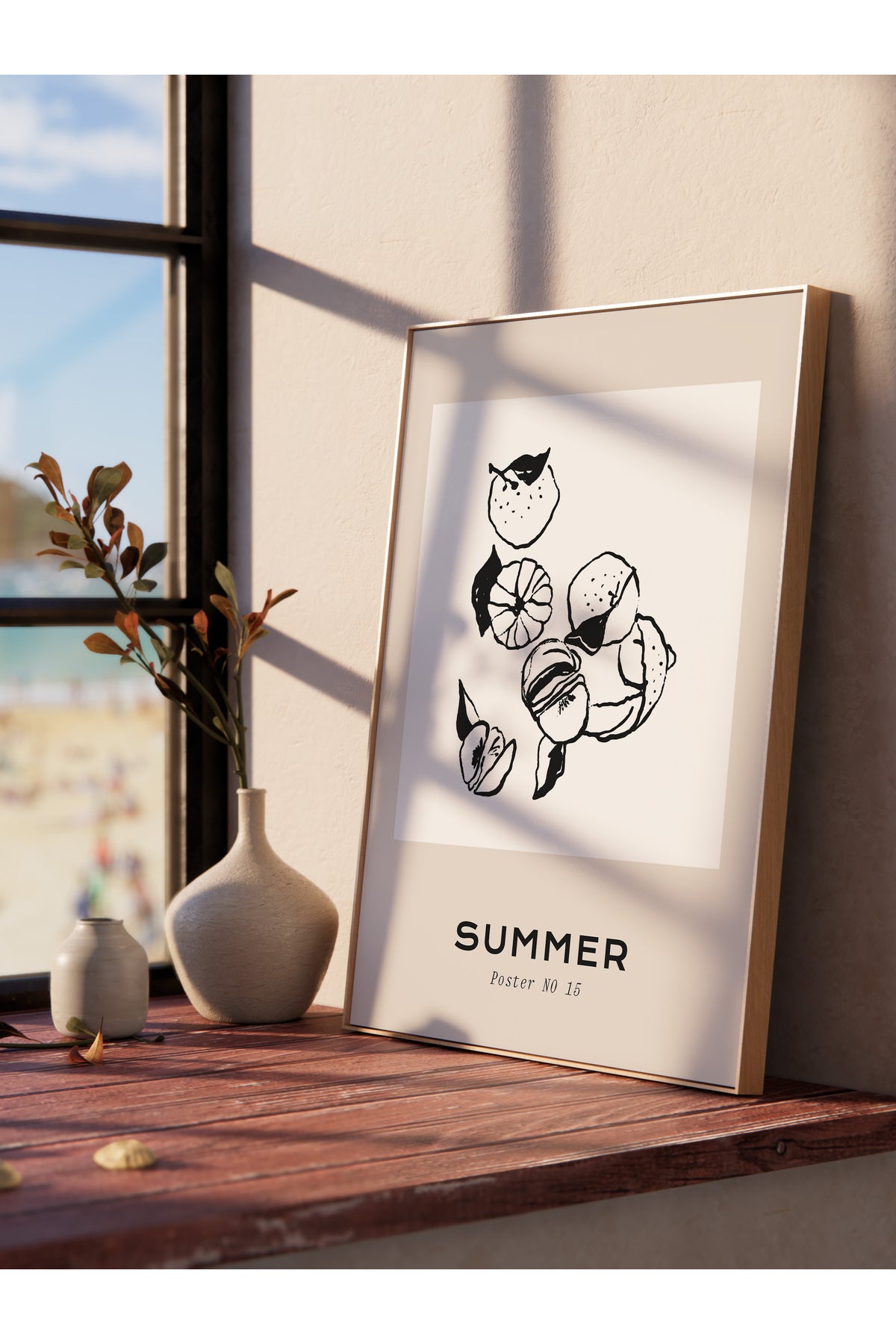 Gezi Çizim Temalı Duvar Posteri, Estetik Çerçevesiz Poster - Yatak Odası, Salon, Mutfak Duvar Dekoru