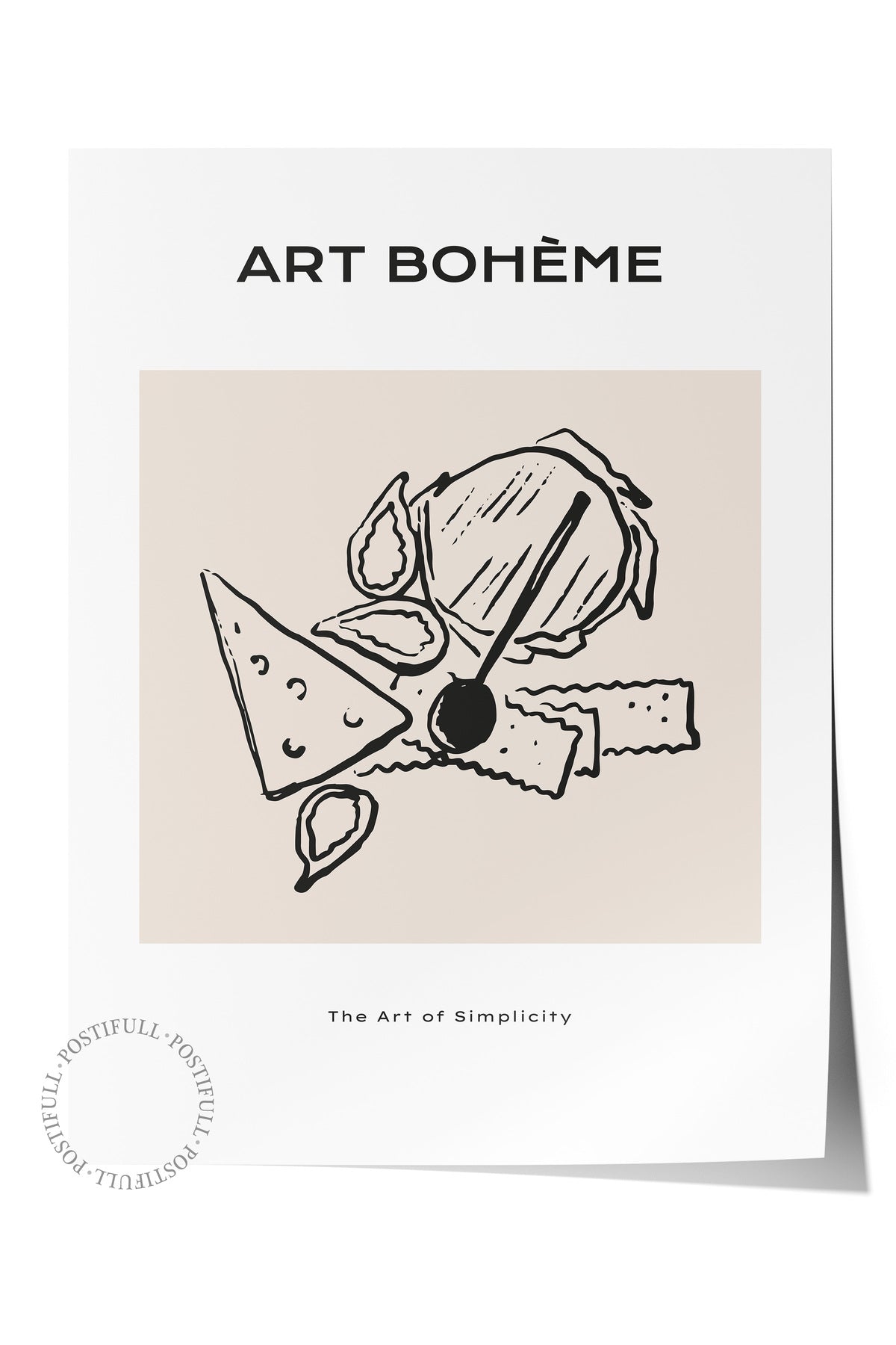 Gezi Çizim Temalı Duvar Posteri, Estetik Çerçevesiz Poster - Yatak Odası, Salon, Mutfak Duvar Dekoru