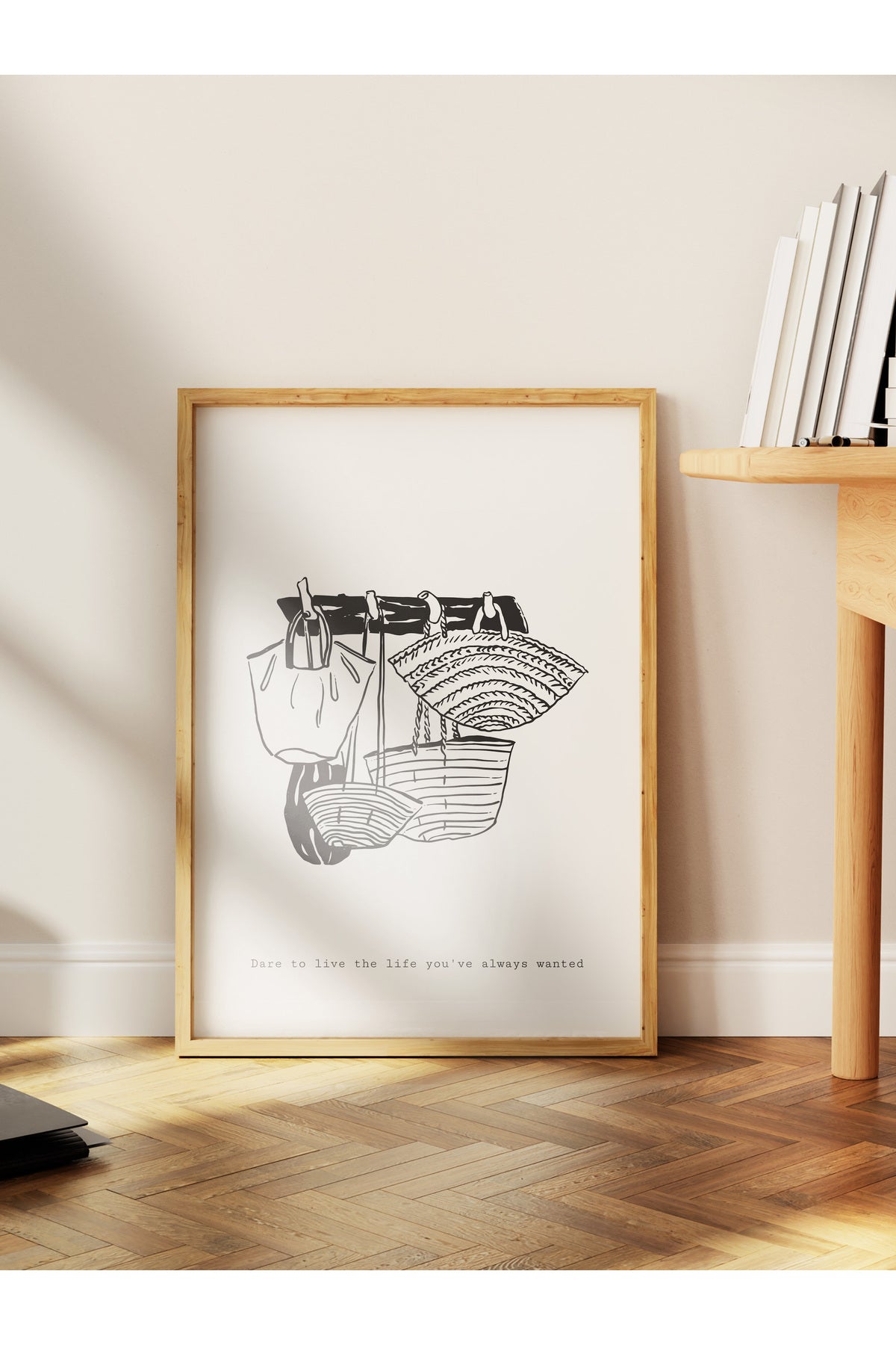 Gezi Çizim Temalı Duvar Posteri, Estetik Çerçevesiz Poster - Yatak Odası, Salon, Mutfak Duvar Dekoru