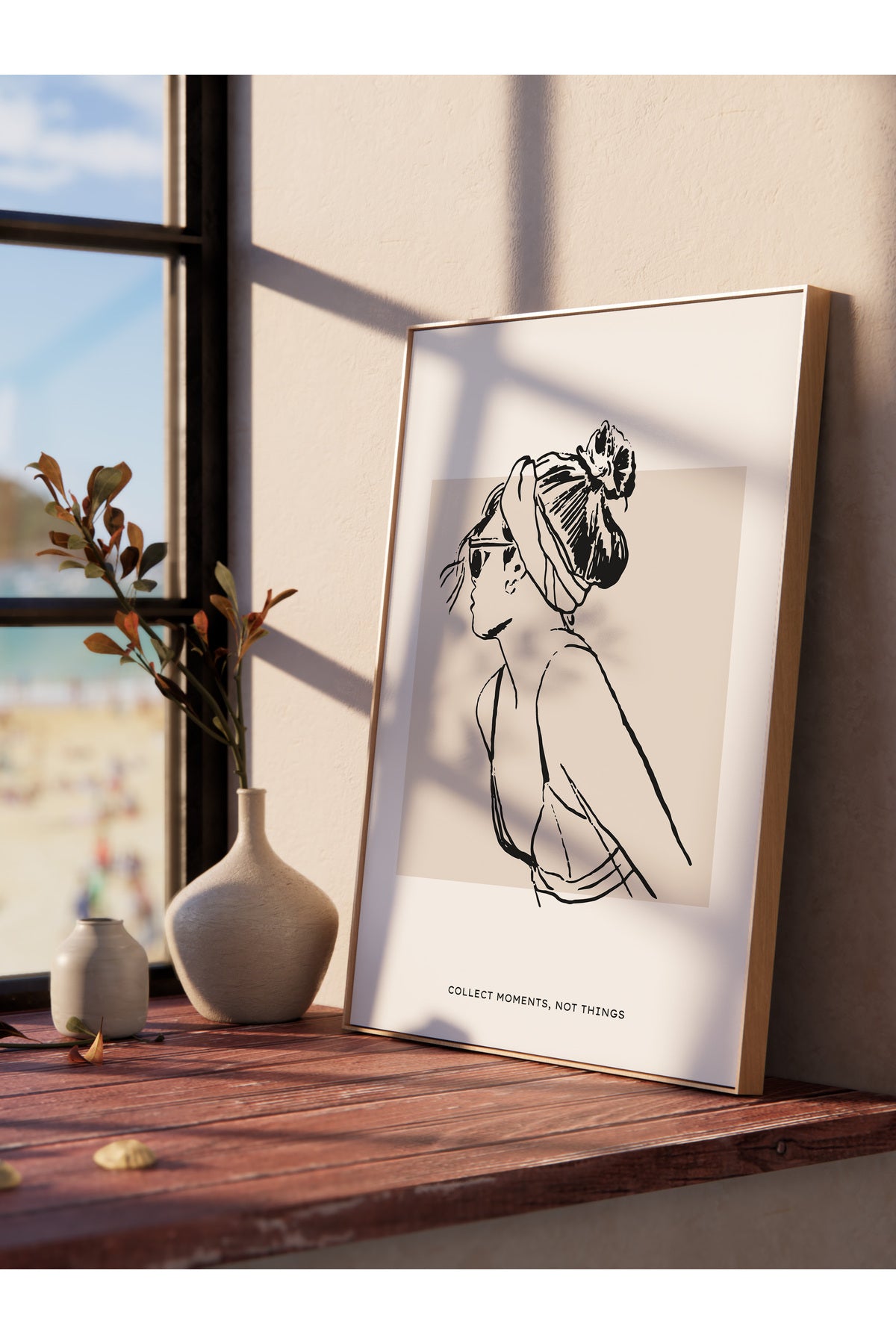 Gezi Çizim Temalı Duvar Posteri, Estetik Çerçevesiz Poster - Yatak Odası, Salon, Mutfak Duvar Dekoru