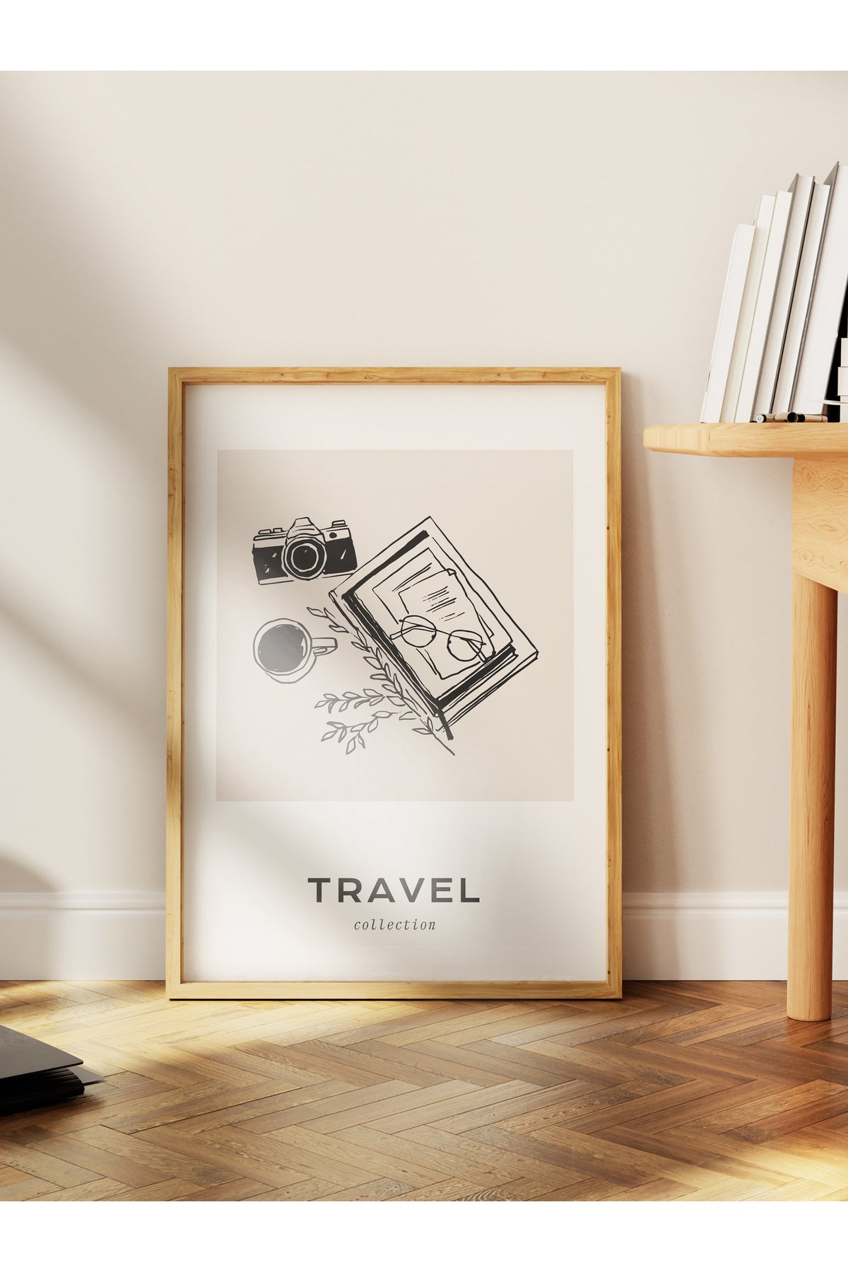 Gezi Çizim Temalı Duvar Posteri, Estetik Çerçevesiz Poster - Yatak Odası, Salon, Mutfak Duvar Dekoru