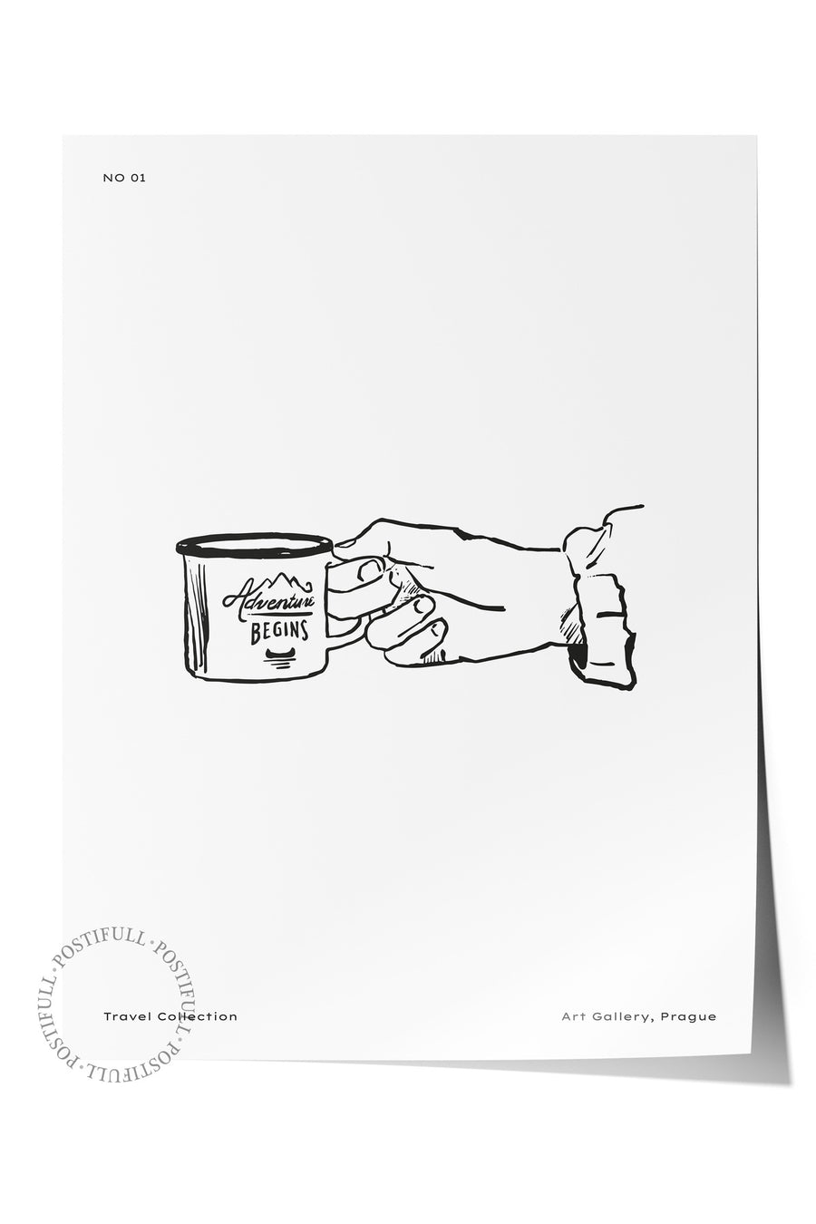 Adventure Begins Minimalist Yaz Çerçevesiz Poster