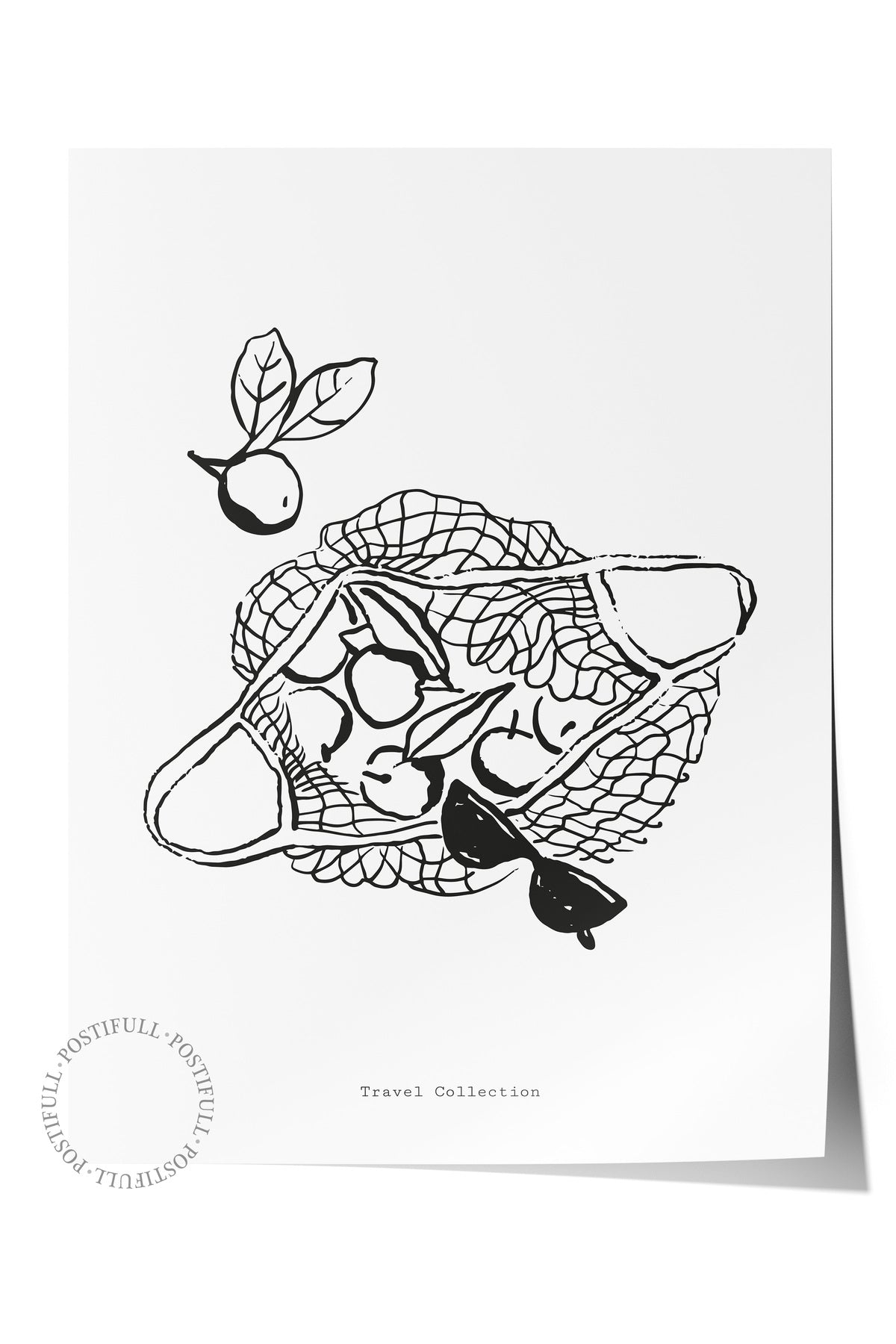 Gezi Çizim Temalı Duvar Posteri, Estetik Çerçevesiz Poster - Yatak Odası, Salon, Mutfak Duvar Dekoru