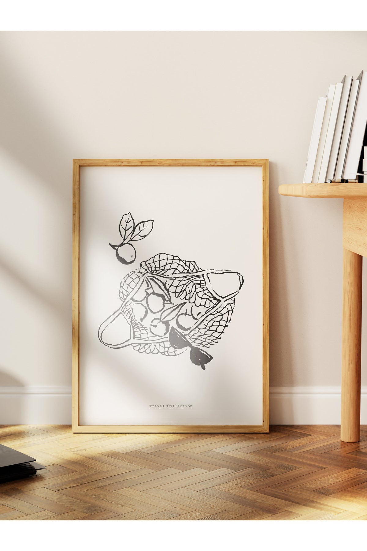 Gezi Çizim Temalı Duvar Posteri, Estetik Çerçevesiz Poster - Yatak Odası, Salon, Mutfak Duvar Dekoru