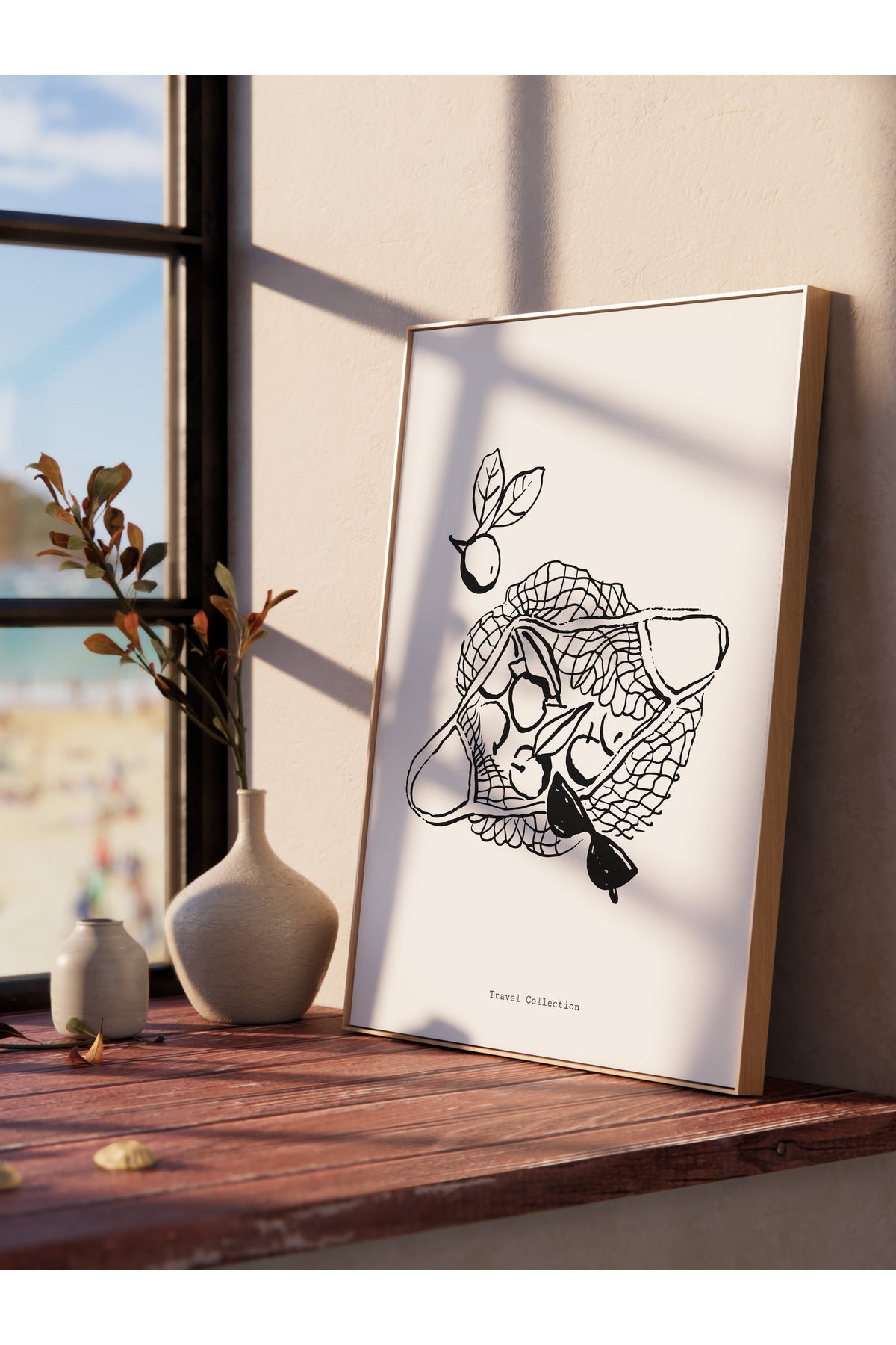 Gezi Çizim Temalı Duvar Posteri, Estetik Çerçevesiz Poster - Yatak Odası, Salon, Mutfak Duvar Dekoru