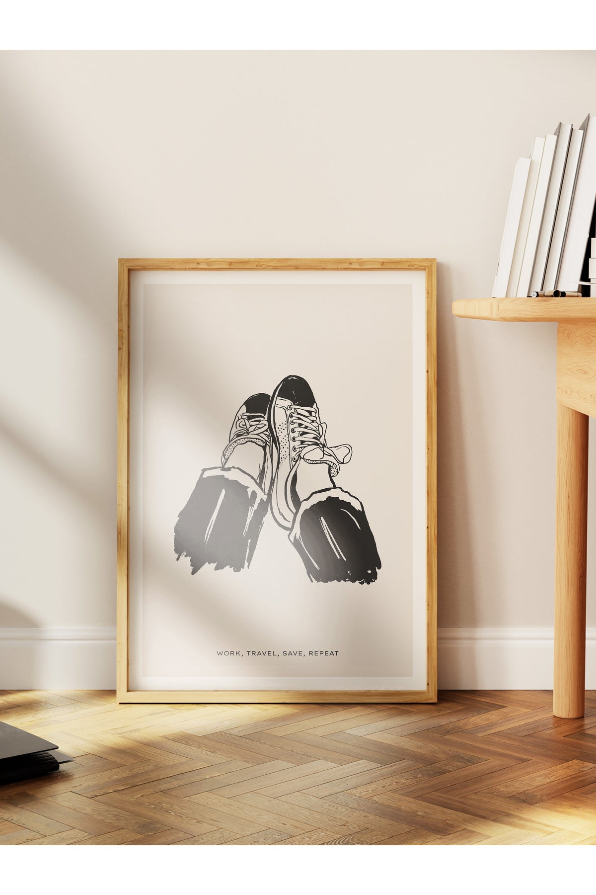 Gezi Çizim Temalı Duvar Posteri, Estetik Çerçevesiz Poster - Yatak Odası, Salon, Mutfak Duvar Dekoru