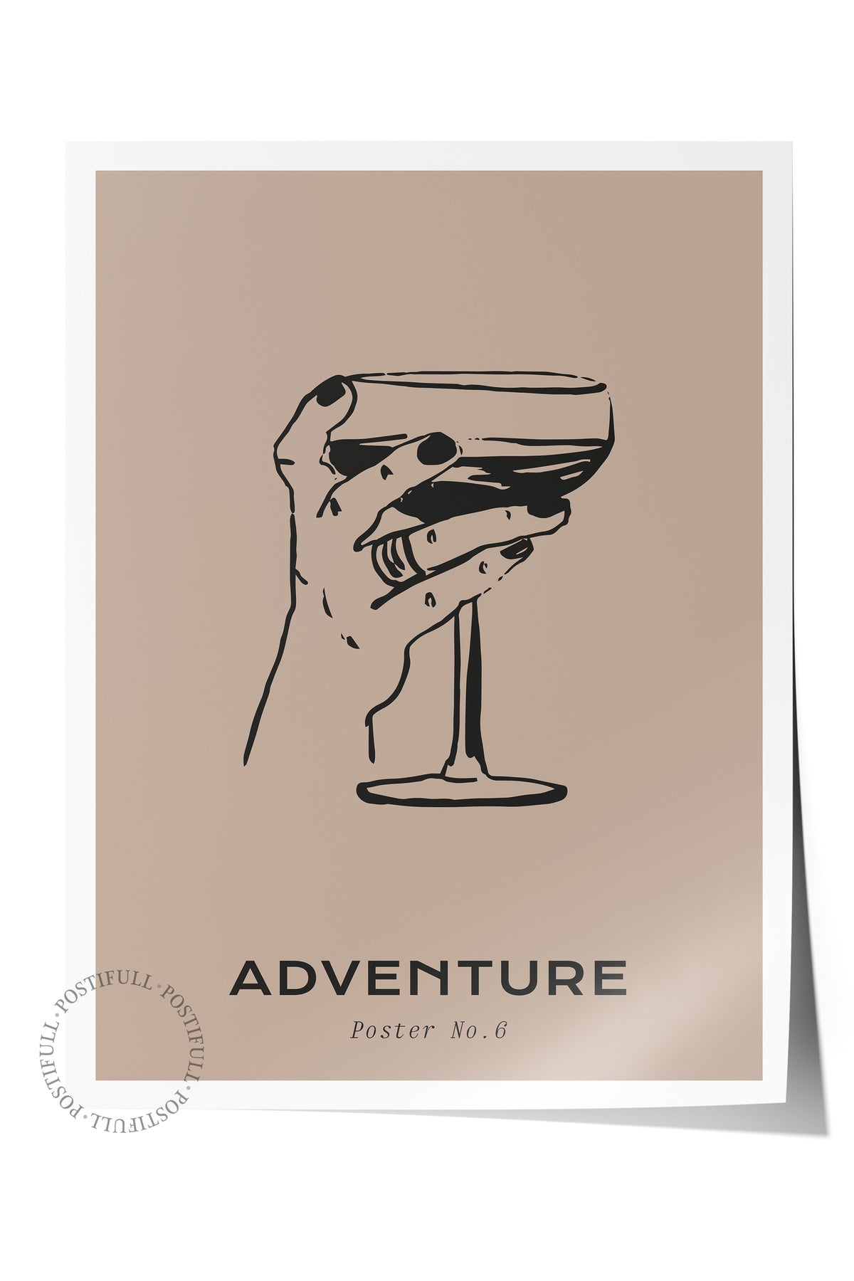 Gezi Çizim Temalı Duvar Posteri, Estetik Çerçevesiz Poster - Yatak Odası, Salon, Mutfak Duvar Dekoru