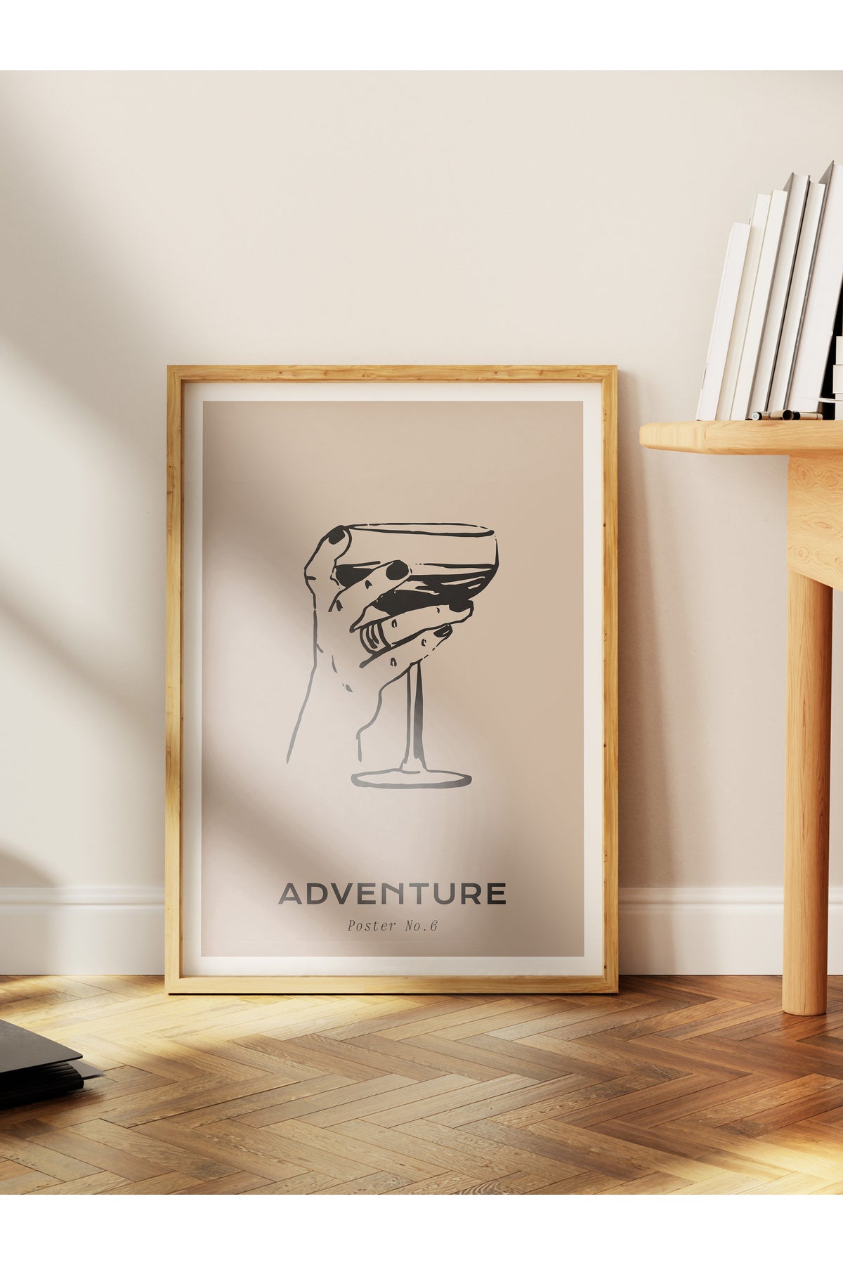 Gezi Çizim Temalı Duvar Posteri, Estetik Çerçevesiz Poster - Yatak Odası, Salon, Mutfak Duvar Dekoru