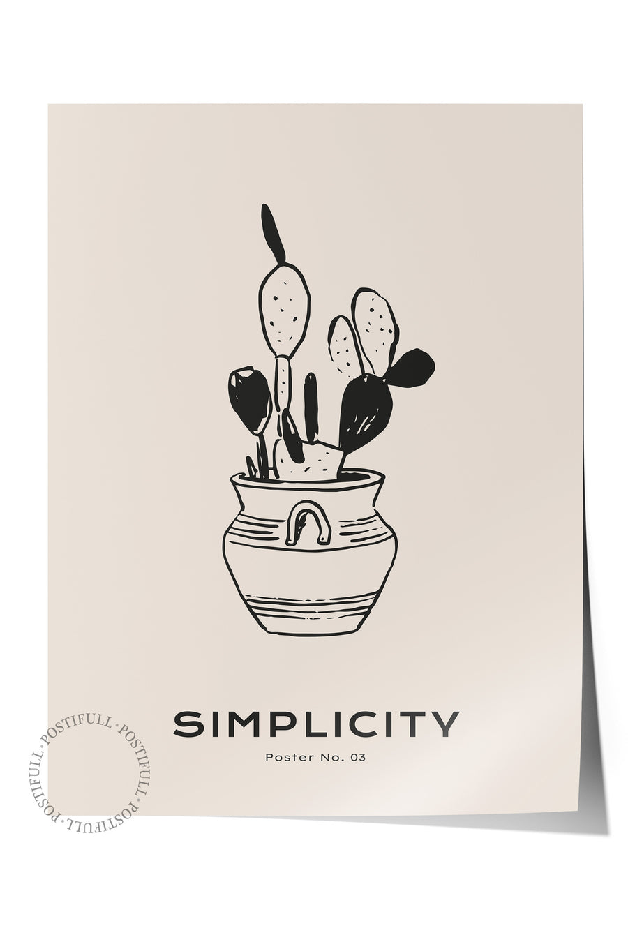 Farklı Tonlarda Simplicity Minimalist Yaz Çerçevesiz Poster
