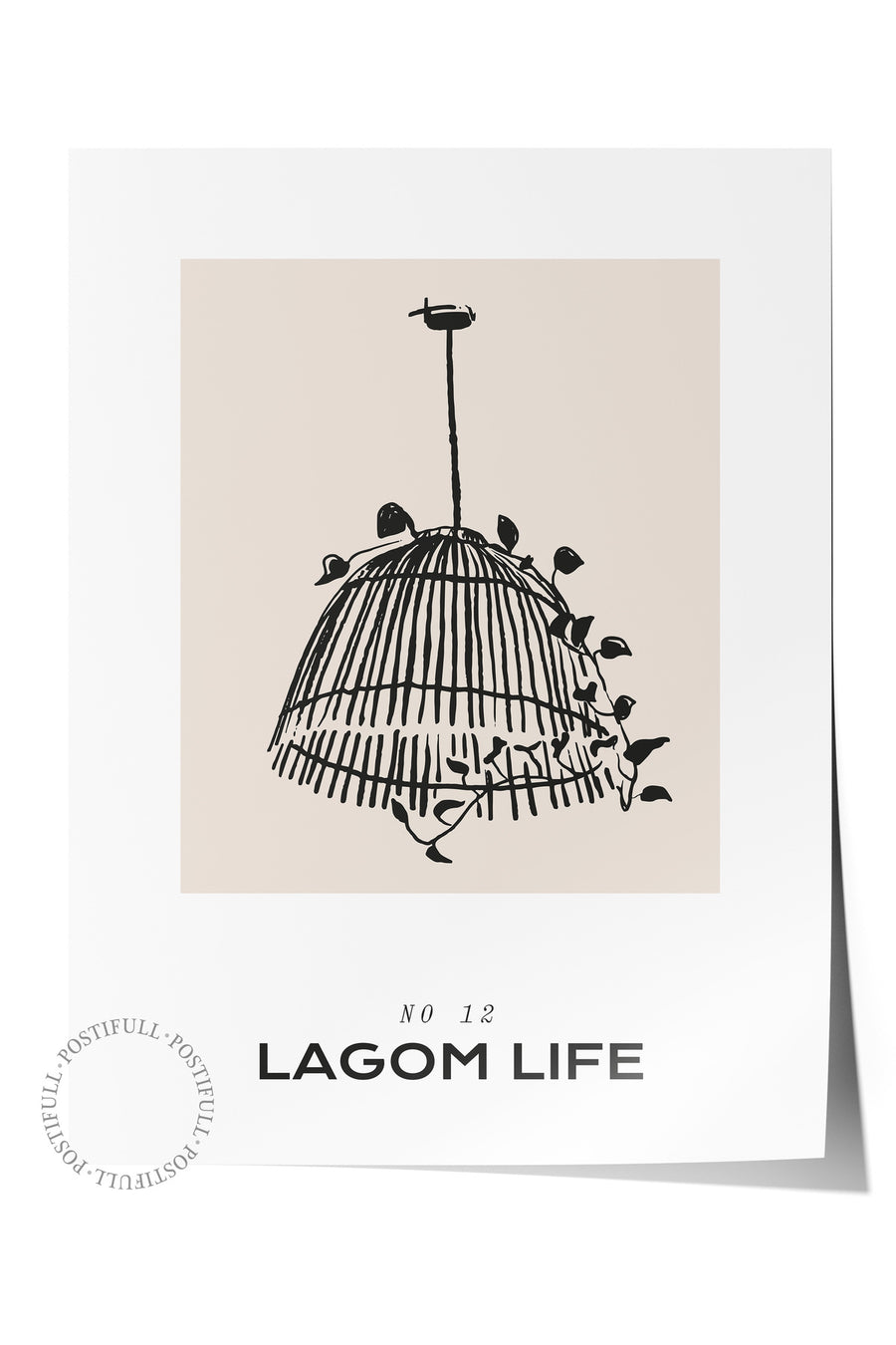 LAGOM LIFE Minimalist Yaz Çerçevesiz Poster
