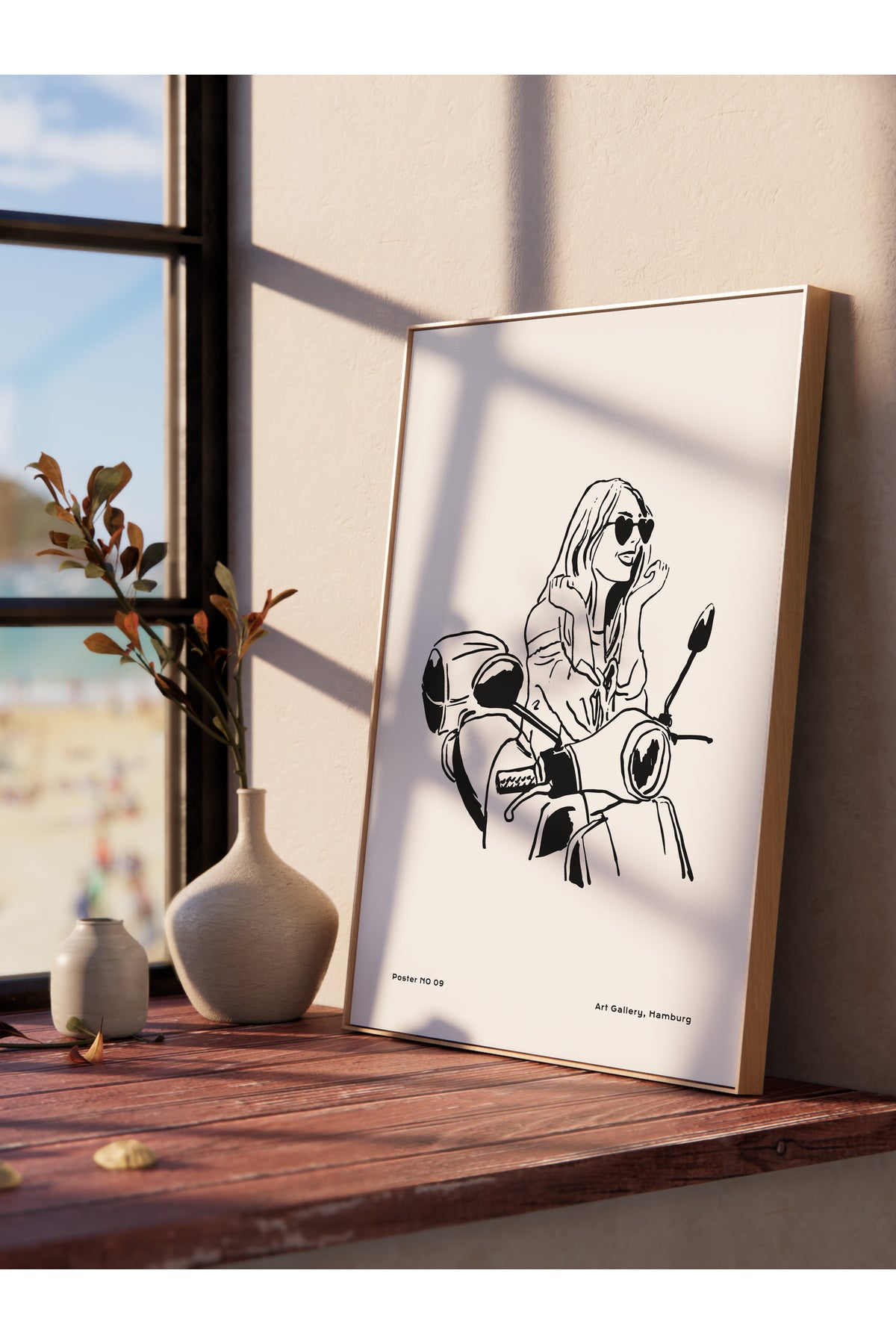 Gezi Çizim Temalı Duvar Posteri, Estetik Çerçevesiz Poster - Yatak Odası, Salon, Mutfak Duvar Dekoru