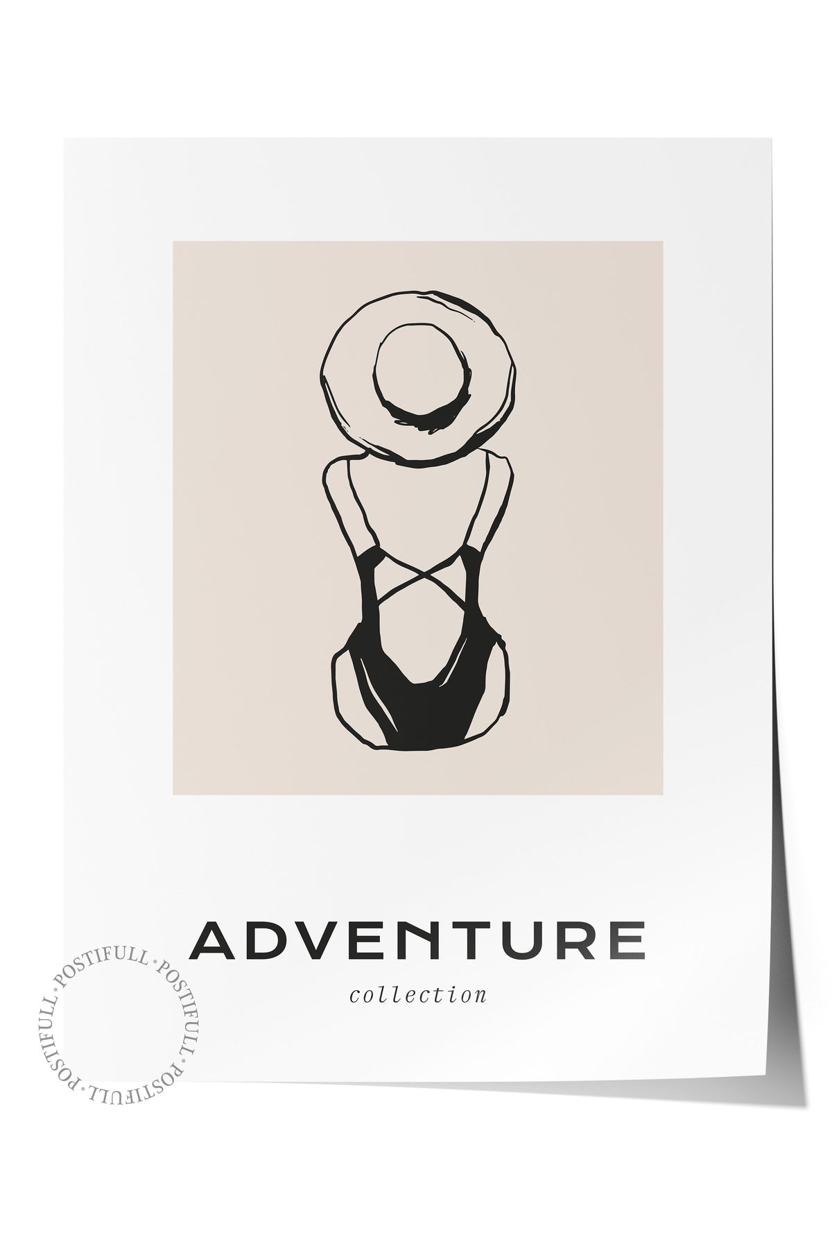 Gezi Çizim Temalı Duvar Posteri, Estetik Çerçevesiz Poster - Yatak Odası, Salon, Mutfak Duvar Dekoru