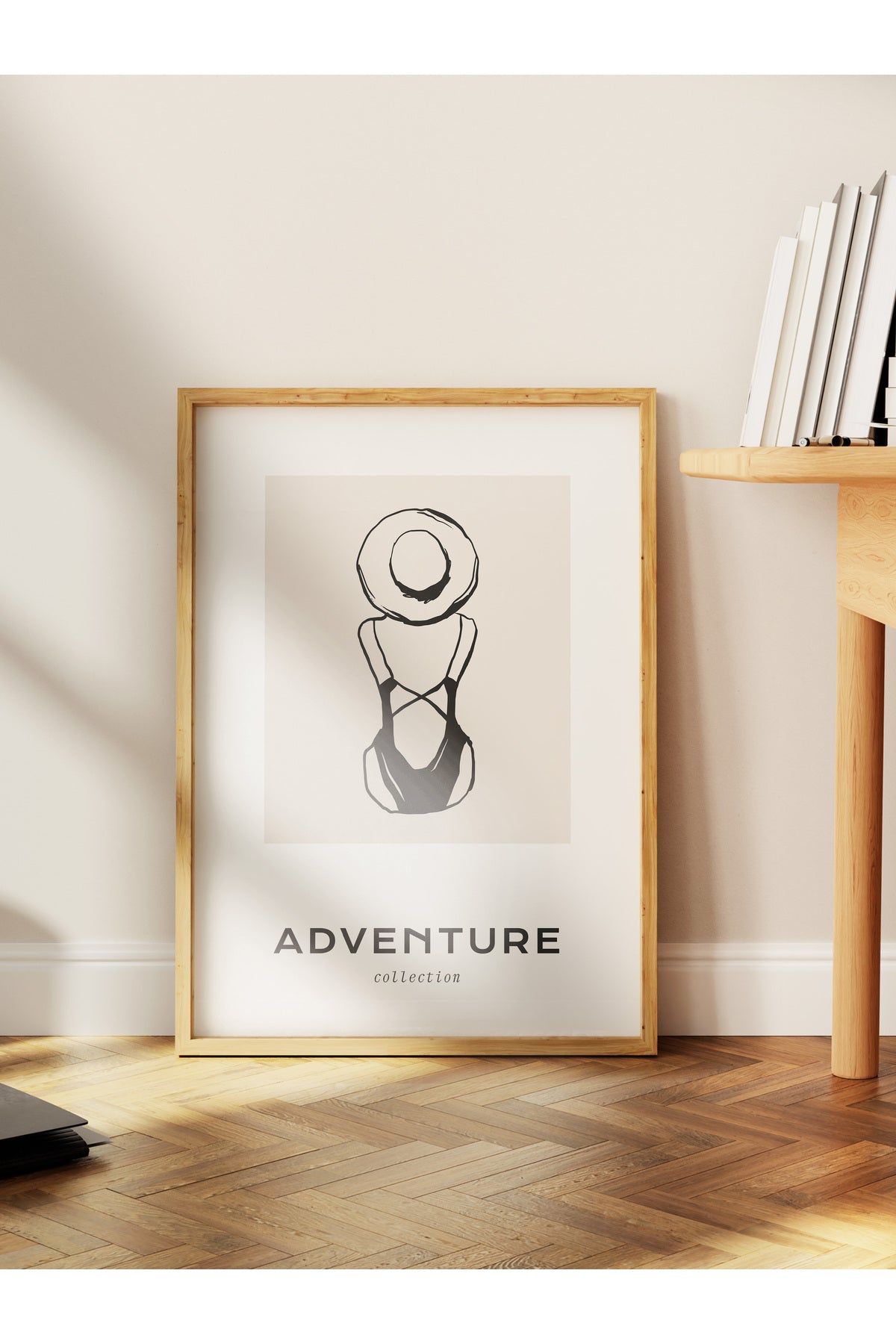 Gezi Çizim Temalı Duvar Posteri, Estetik Çerçevesiz Poster - Yatak Odası, Salon, Mutfak Duvar Dekoru