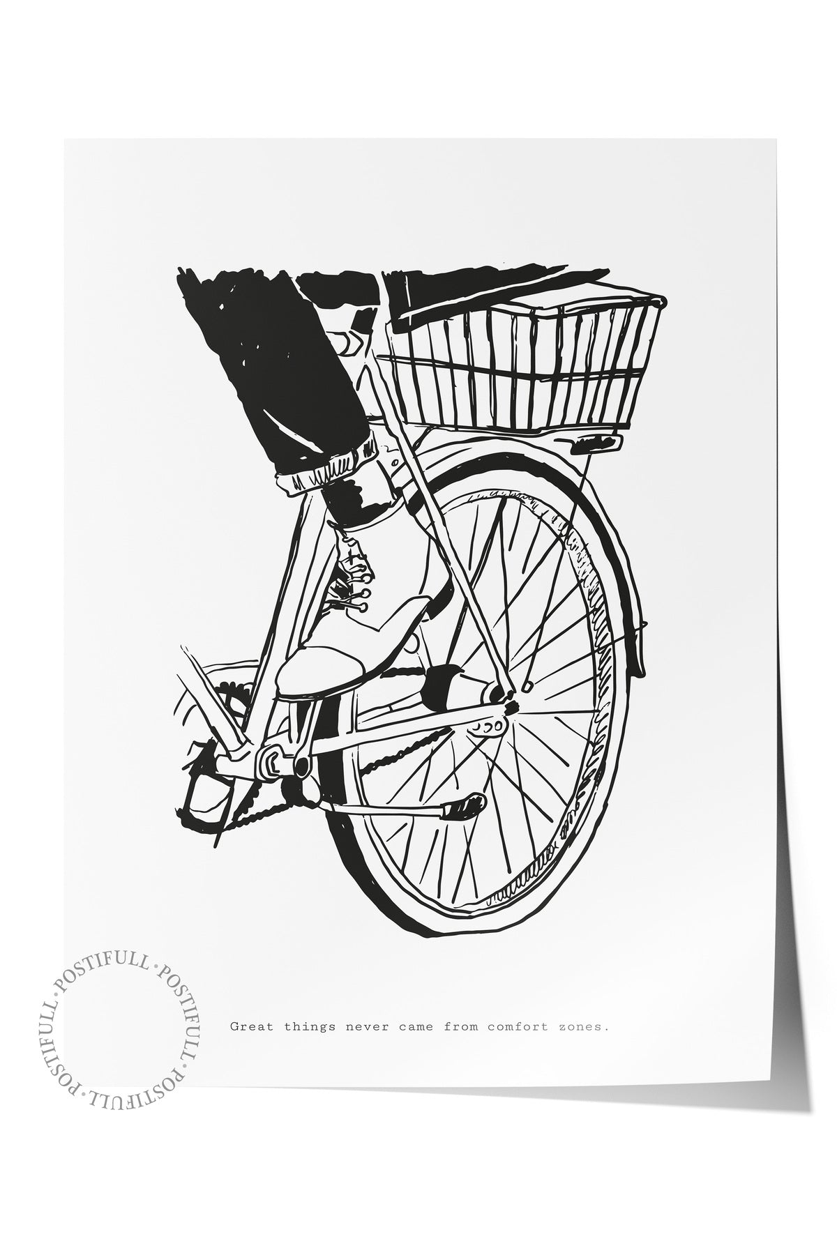 Gezi Çizim Temalı Duvar Posteri, Estetik Çerçevesiz Poster - Yatak Odası, Salon, Mutfak Duvar Dekoru