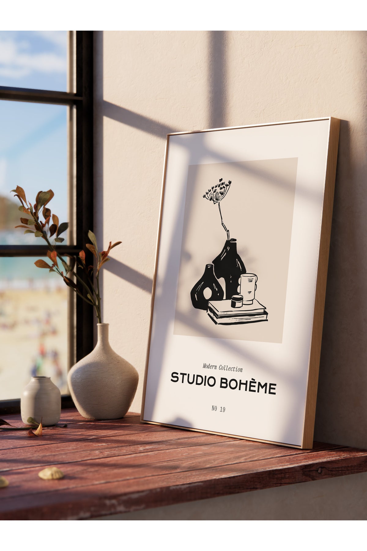 Gezi Çizim Temalı Duvar Posteri, Estetik Çerçevesiz Poster - Yatak Odası, Salon, Mutfak Duvar Dekoru