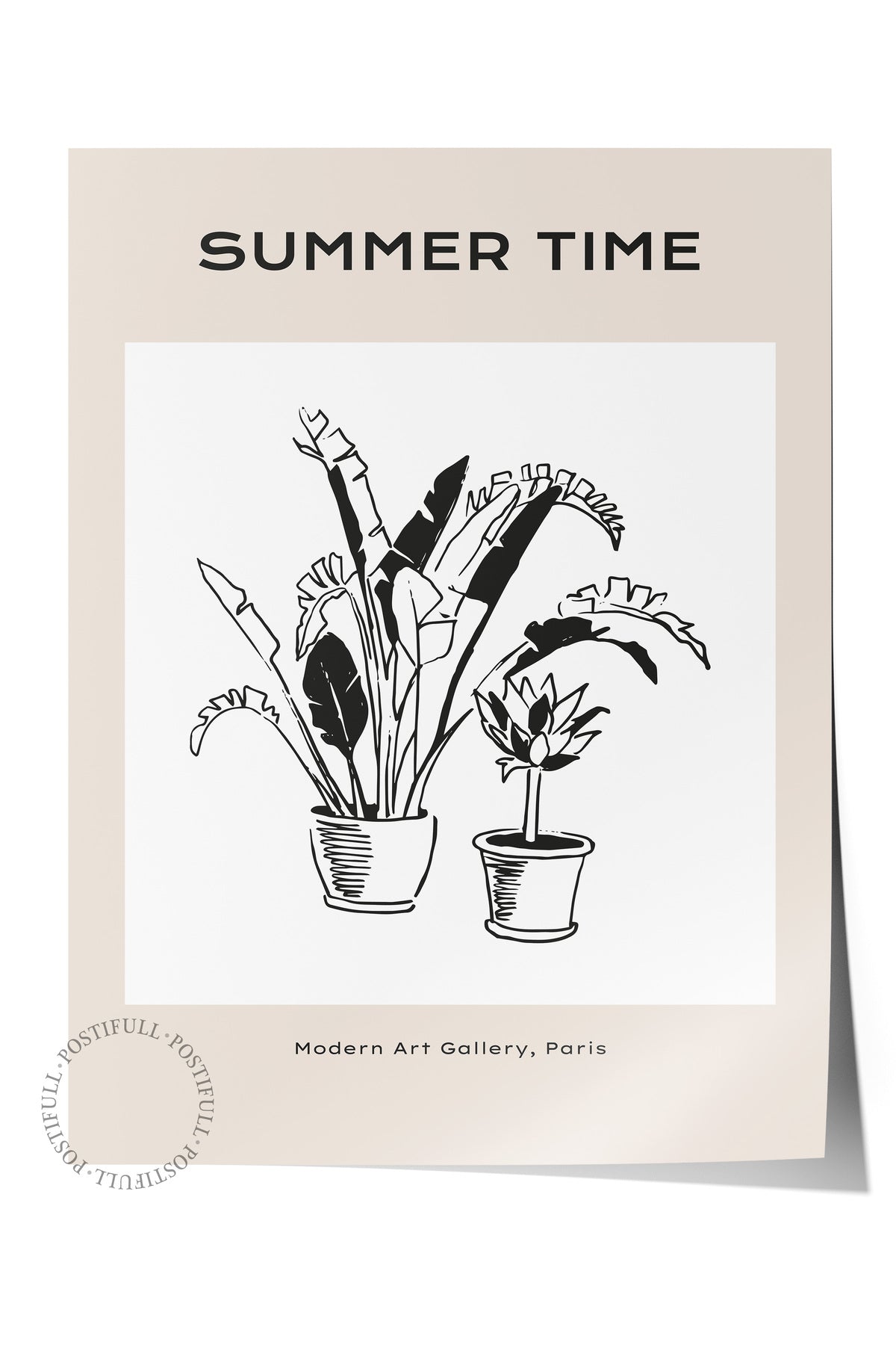 Gezi Çizim Temalı Duvar Posteri, Estetik Çerçevesiz Poster - Yatak Odası, Salon, Mutfak Duvar Dekoru