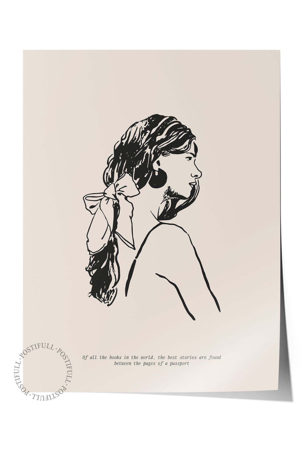 Gezi Çizim Temalı Duvar Posteri, Estetik Çerçevesiz Poster - Yatak Odası, Salon, Mutfak Duvar Dekoru