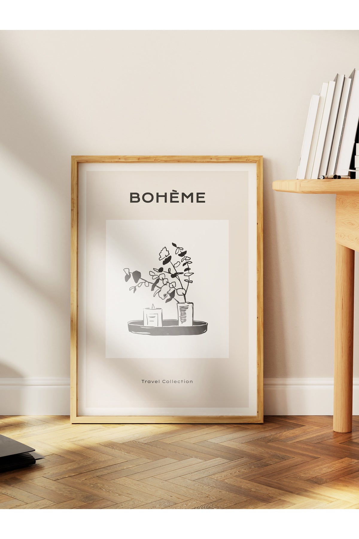 Gezi Çizim Temalı Duvar Posteri, Estetik Çerçevesiz Poster - Yatak Odası, Salon, Mutfak Duvar Dekoru