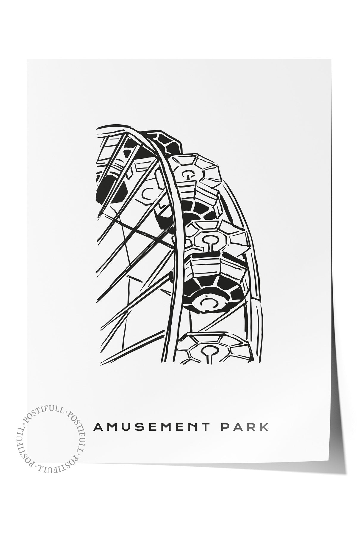 Gezi Çizim Temalı Duvar Posteri, Estetik Çerçevesiz Poster - Yatak Odası, Salon, Mutfak Duvar Dekoru