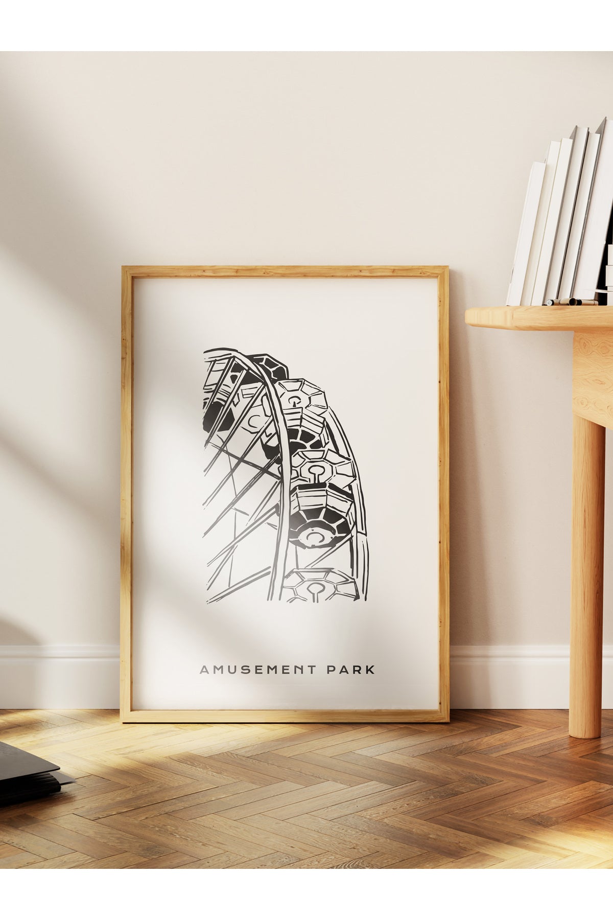 Gezi Çizim Temalı Duvar Posteri, Estetik Çerçevesiz Poster - Yatak Odası, Salon, Mutfak Duvar Dekoru