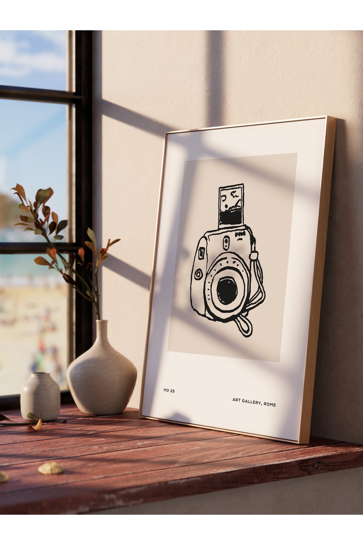 Gezi Çizim Temalı Duvar Posteri, Estetik Çerçevesiz Poster - Yatak Odası, Salon, Mutfak Duvar Dekoru