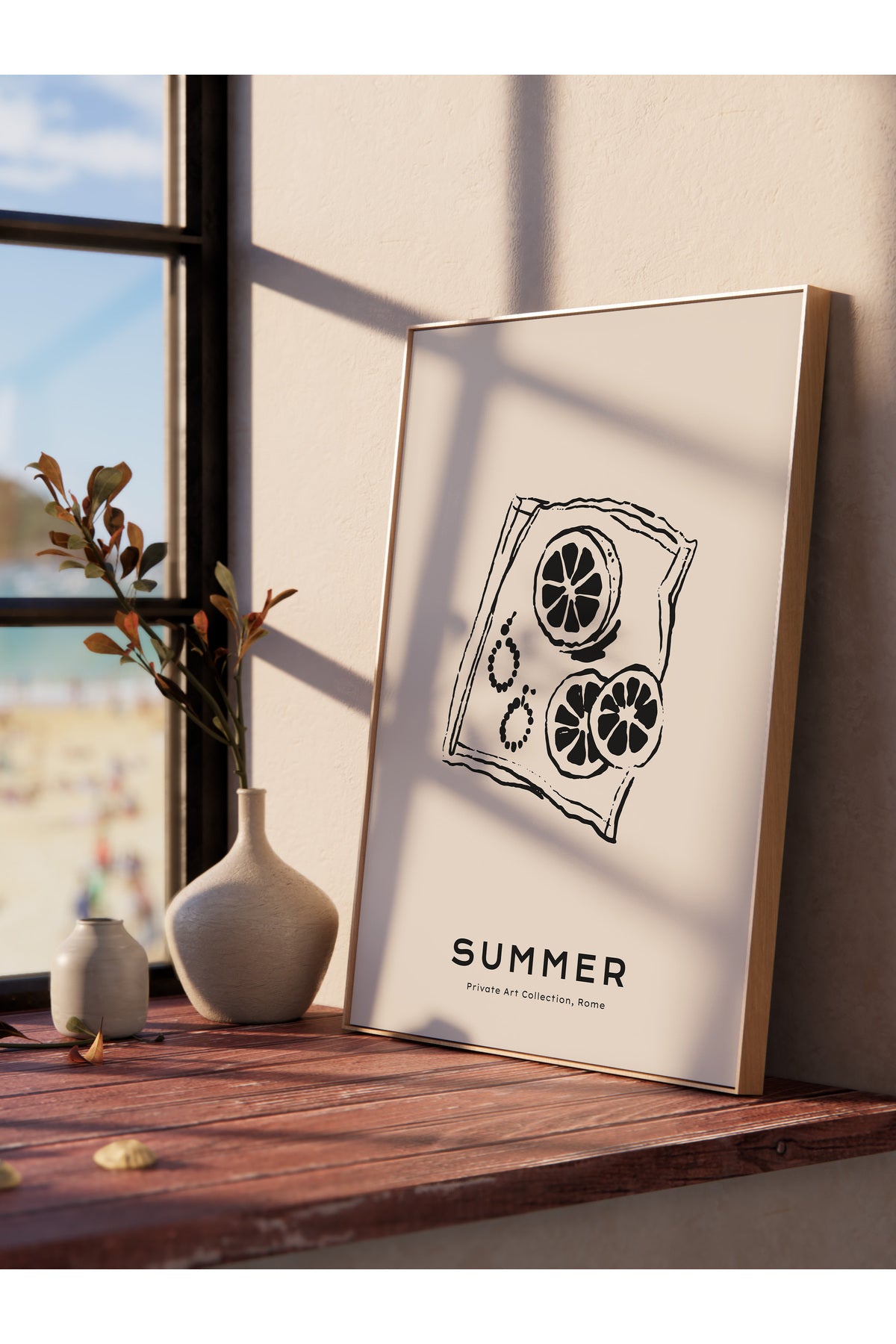 Gezi Çizim Temalı Duvar Posteri, Estetik Çerçevesiz Poster - Yatak Odası, Salon, Mutfak Duvar Dekoru