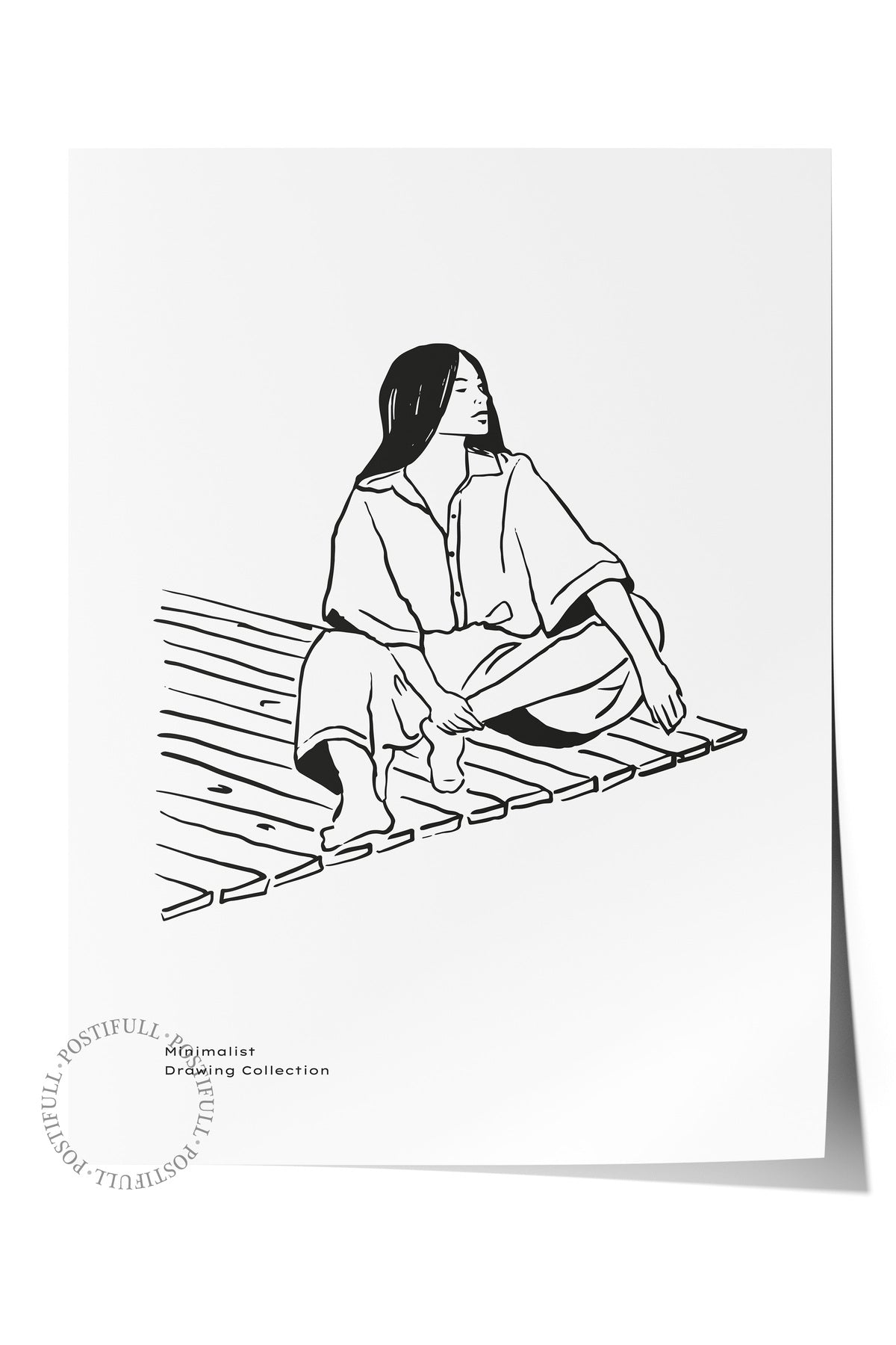 Gezi Çizim Temalı Duvar Posteri, Estetik Çerçevesiz Poster - Yatak Odası, Salon, Mutfak Duvar Dekoru