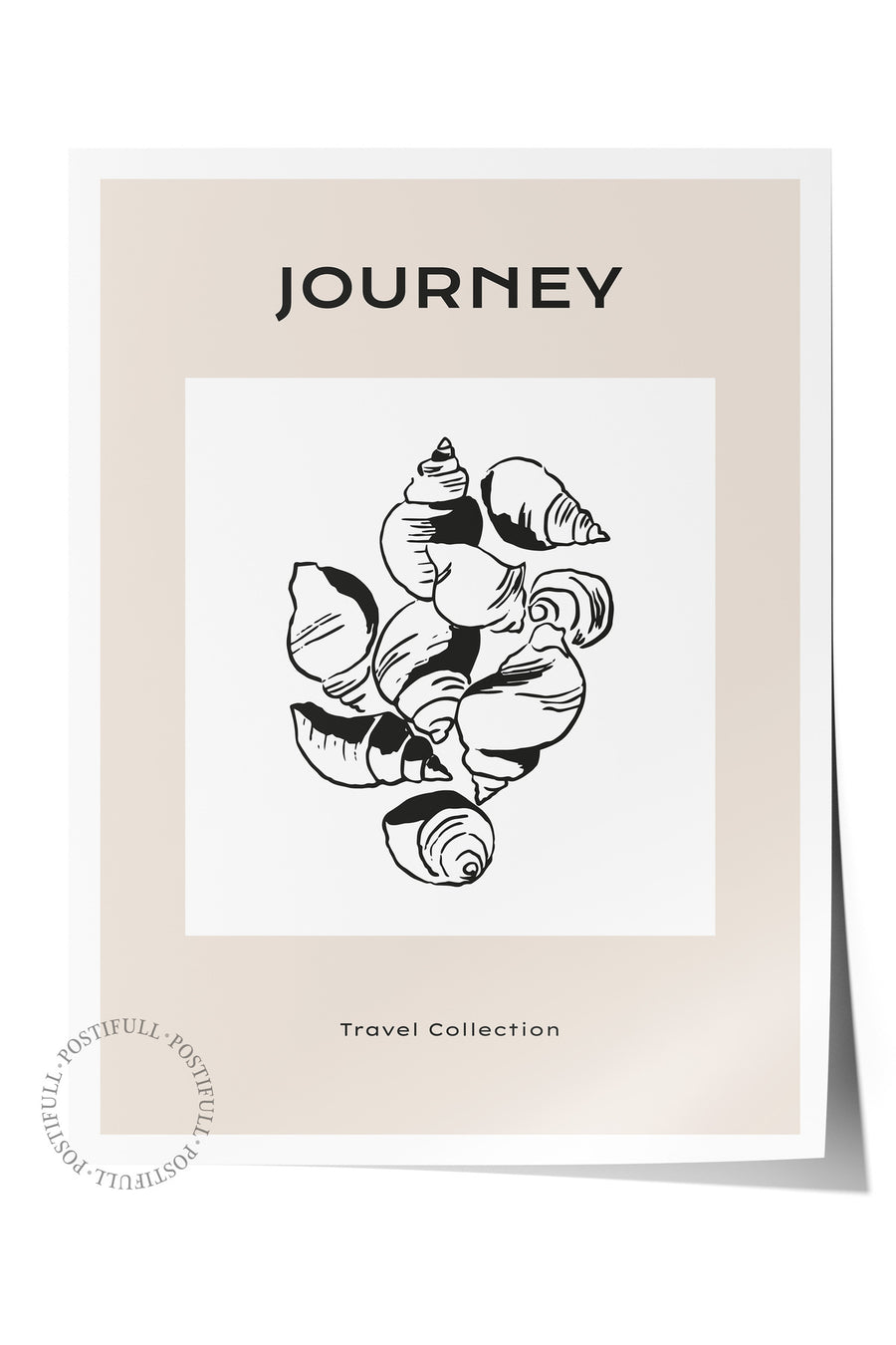 JOURNEY Minimalist Yaz Çerçevesiz Poster