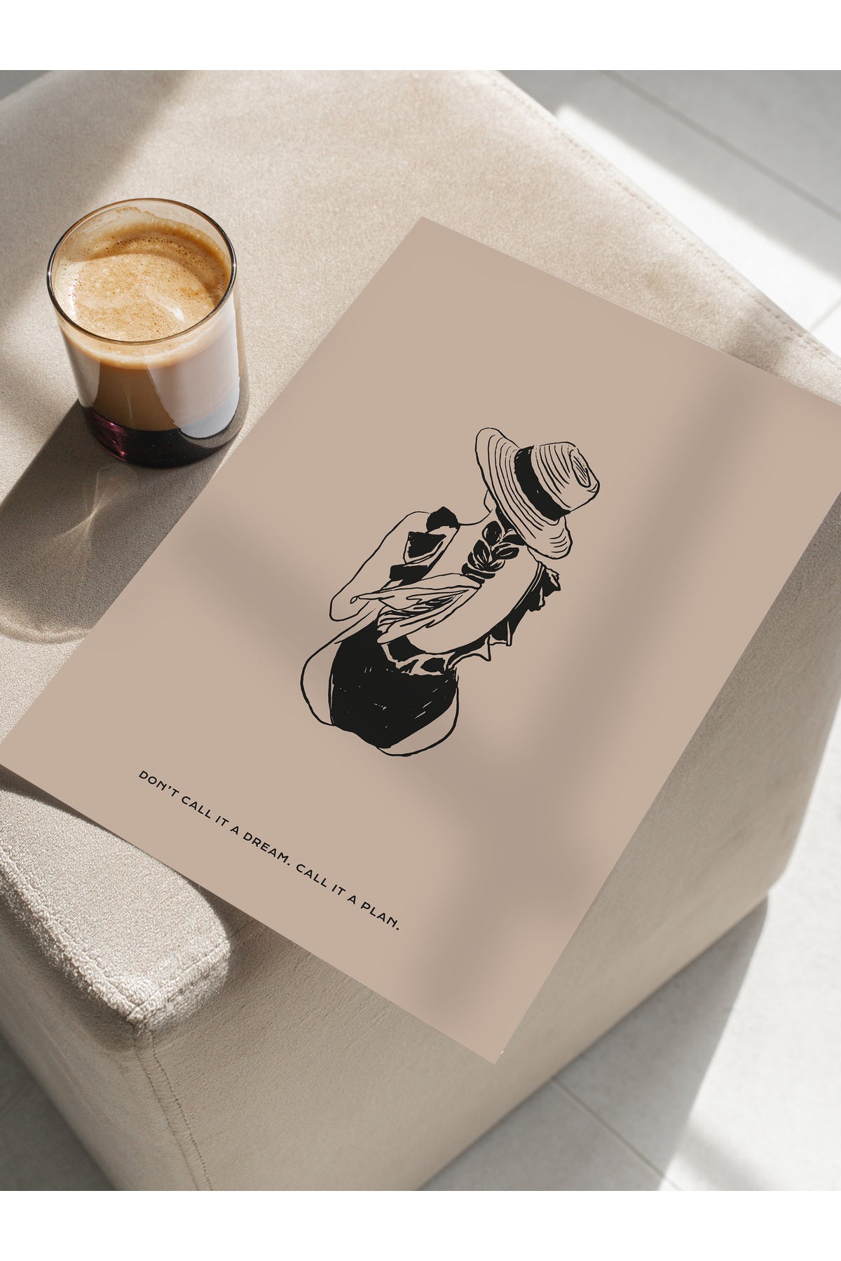 Gezi Çizim Temalı Duvar Posteri, Estetik Çerçevesiz Poster - Yatak Odası, Salon, Mutfak Duvar Dekoru