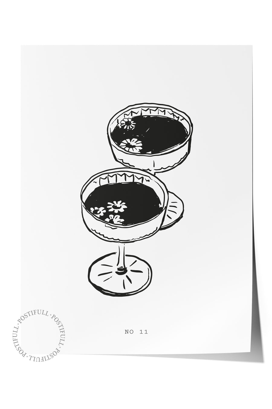 NO 11 Minimalist Yaz Çerçevesiz Poster