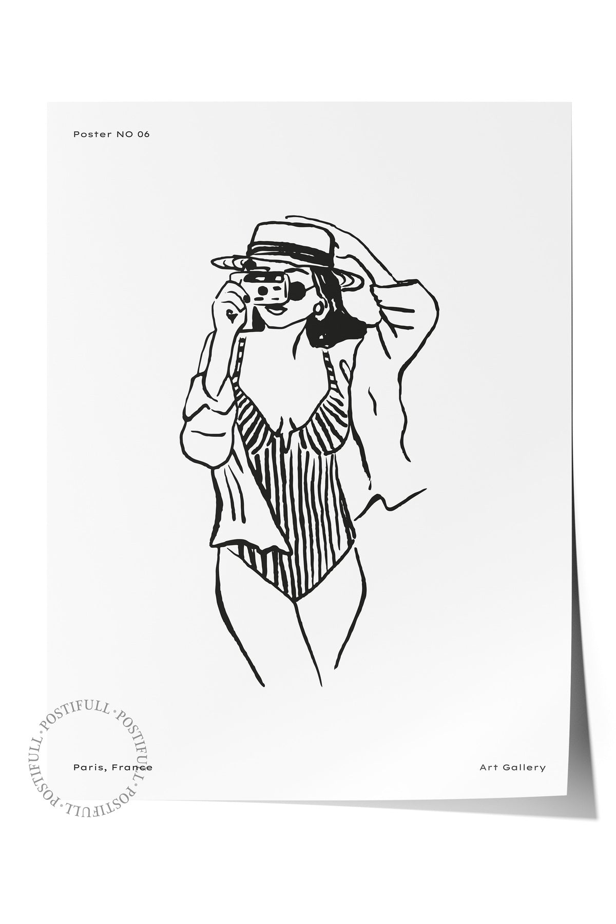 Gezi Çizim Temalı Duvar Posteri, Estetik Çerçevesiz Poster - Yatak Odası, Salon, Mutfak Duvar Dekoru