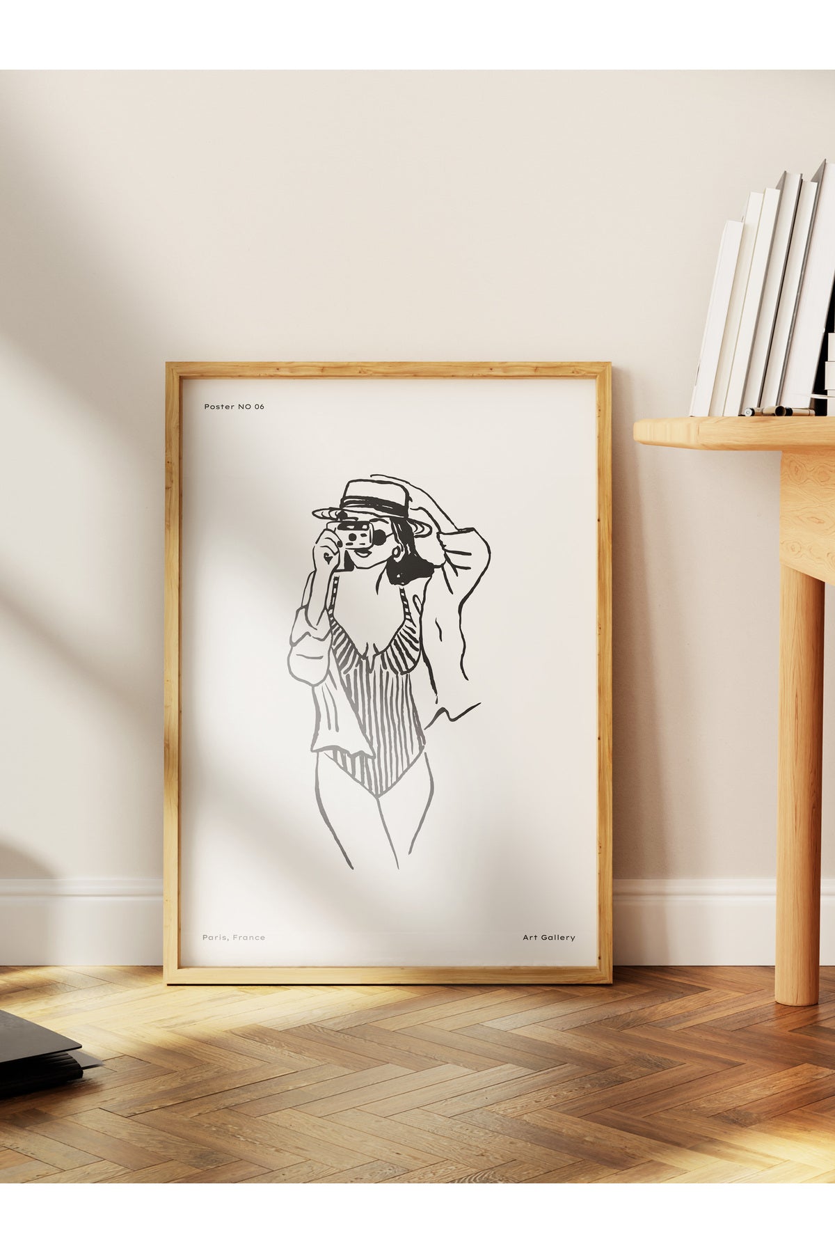 Gezi Çizim Temalı Duvar Posteri, Estetik Çerçevesiz Poster - Yatak Odası, Salon, Mutfak Duvar Dekoru