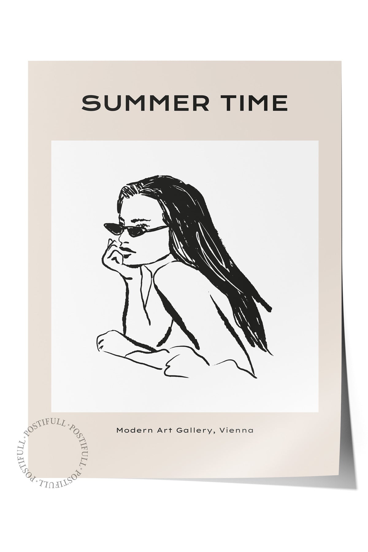 Gezi Çizim Temalı Duvar Posteri, Estetik Çerçevesiz Poster - Yatak Odası, Salon, Mutfak Duvar Dekoru