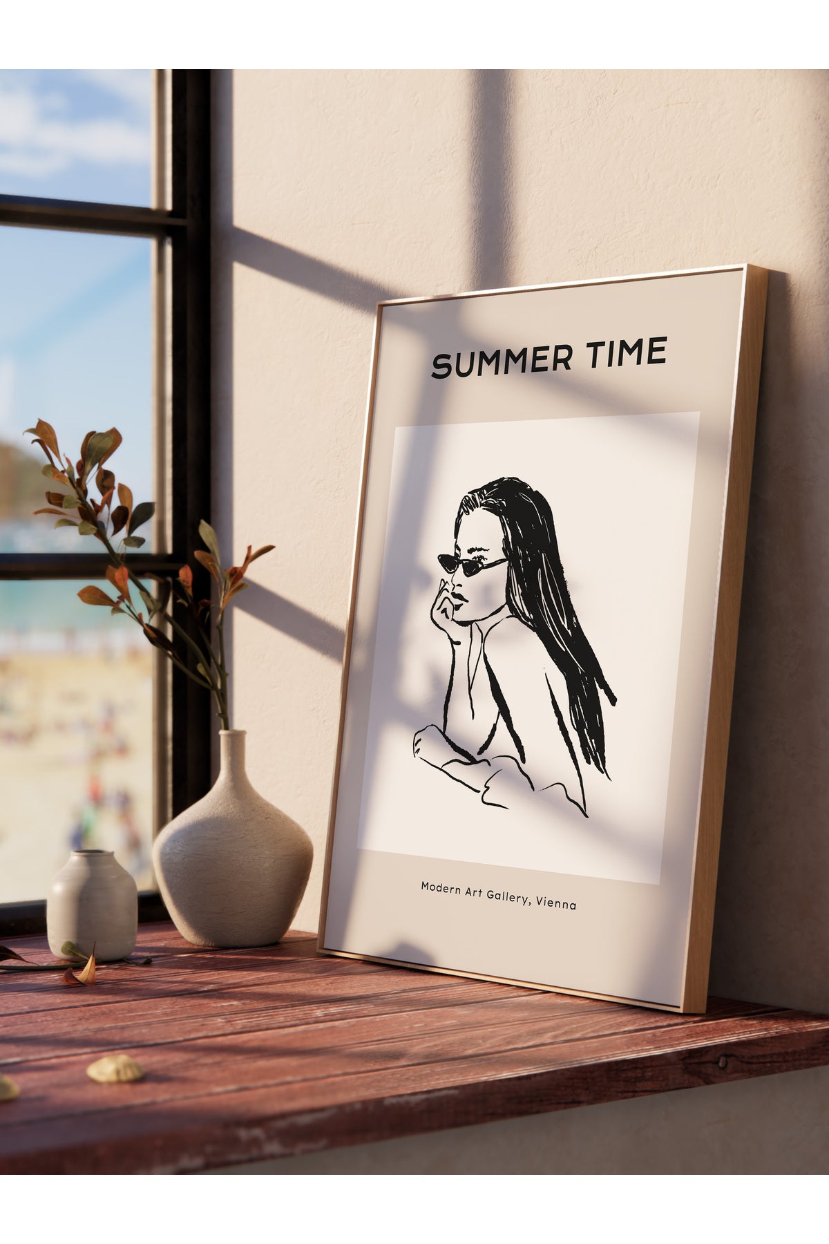 Gezi Çizim Temalı Duvar Posteri, Estetik Çerçevesiz Poster - Yatak Odası, Salon, Mutfak Duvar Dekoru