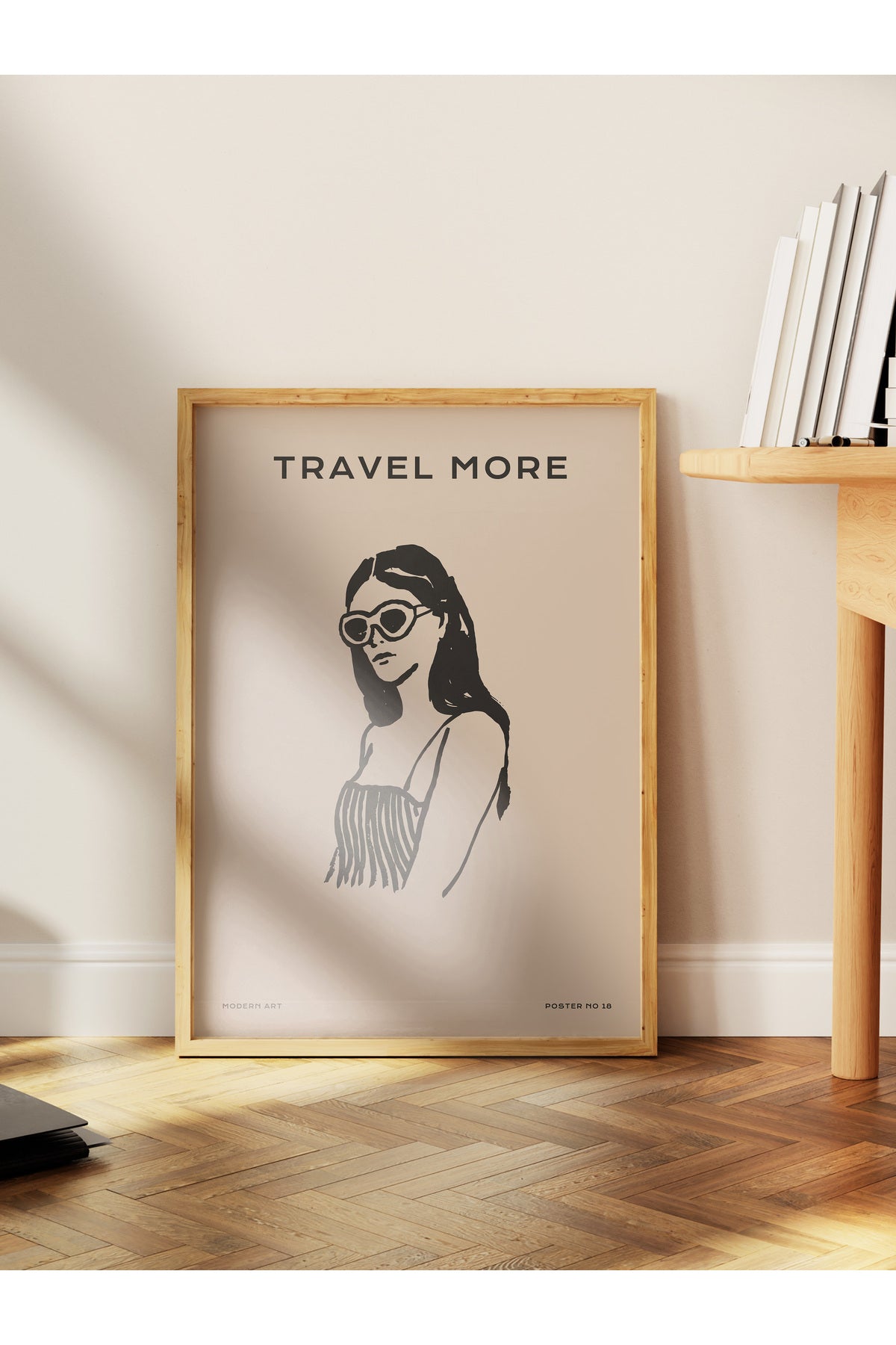 Gezi Çizim Temalı Duvar Posteri, Estetik Çerçevesiz Poster - Yatak Odası, Salon, Mutfak Duvar Dekoru