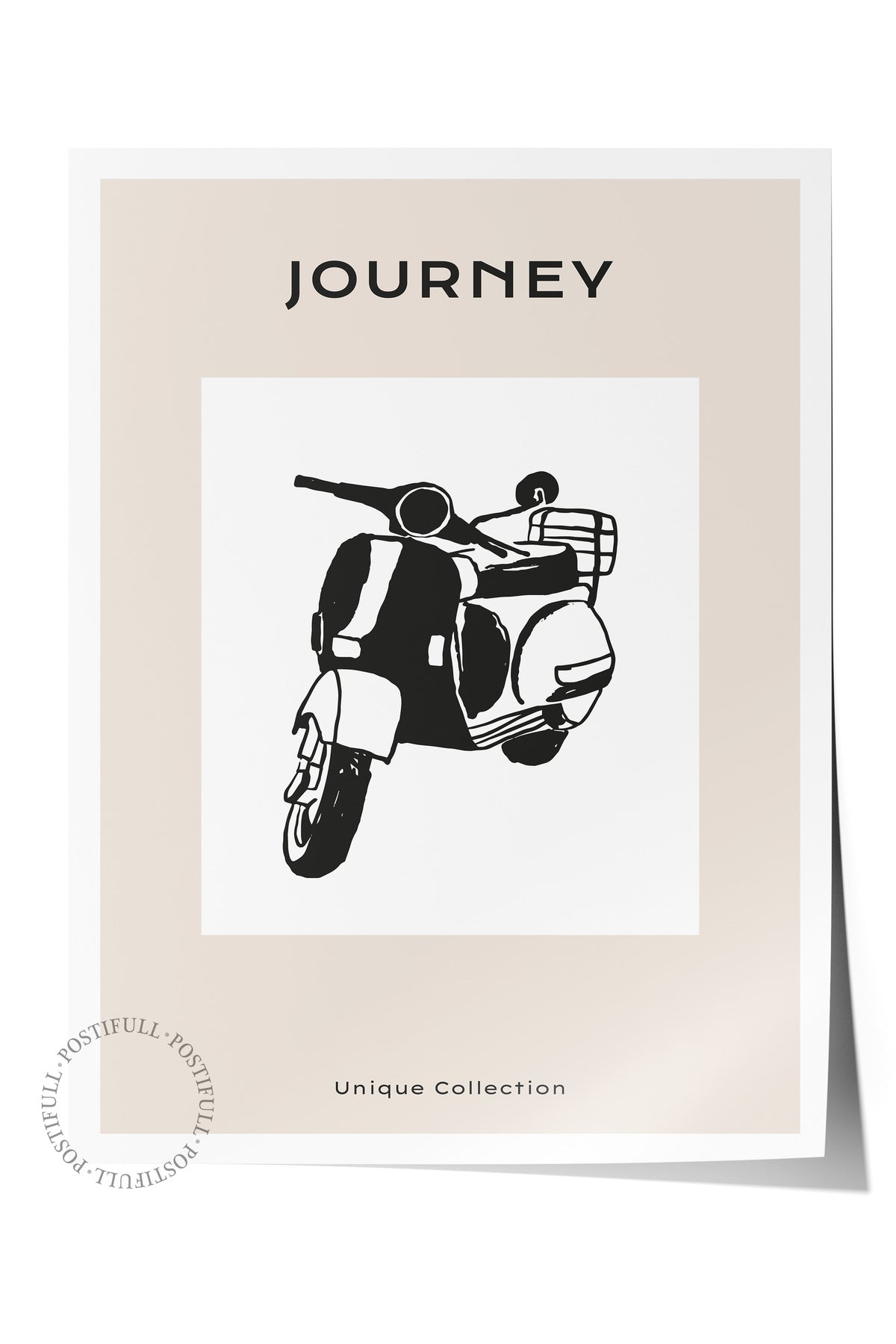 Gezi Çizim Temalı Duvar Posteri, Estetik Çerçevesiz Poster - Yatak Odası, Salon, Mutfak Duvar Dekoru