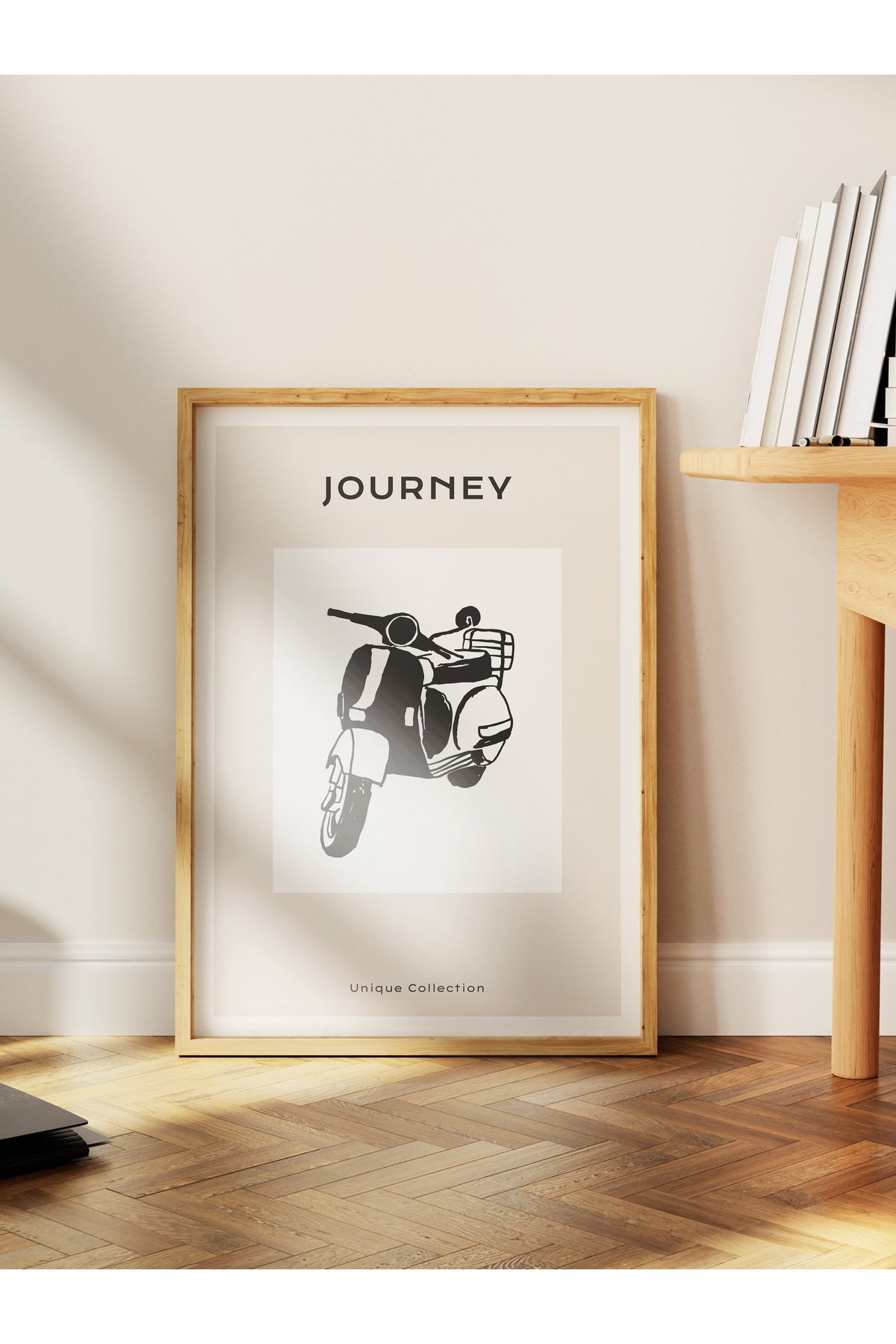 Gezi Çizim Temalı Duvar Posteri, Estetik Çerçevesiz Poster - Yatak Odası, Salon, Mutfak Duvar Dekoru